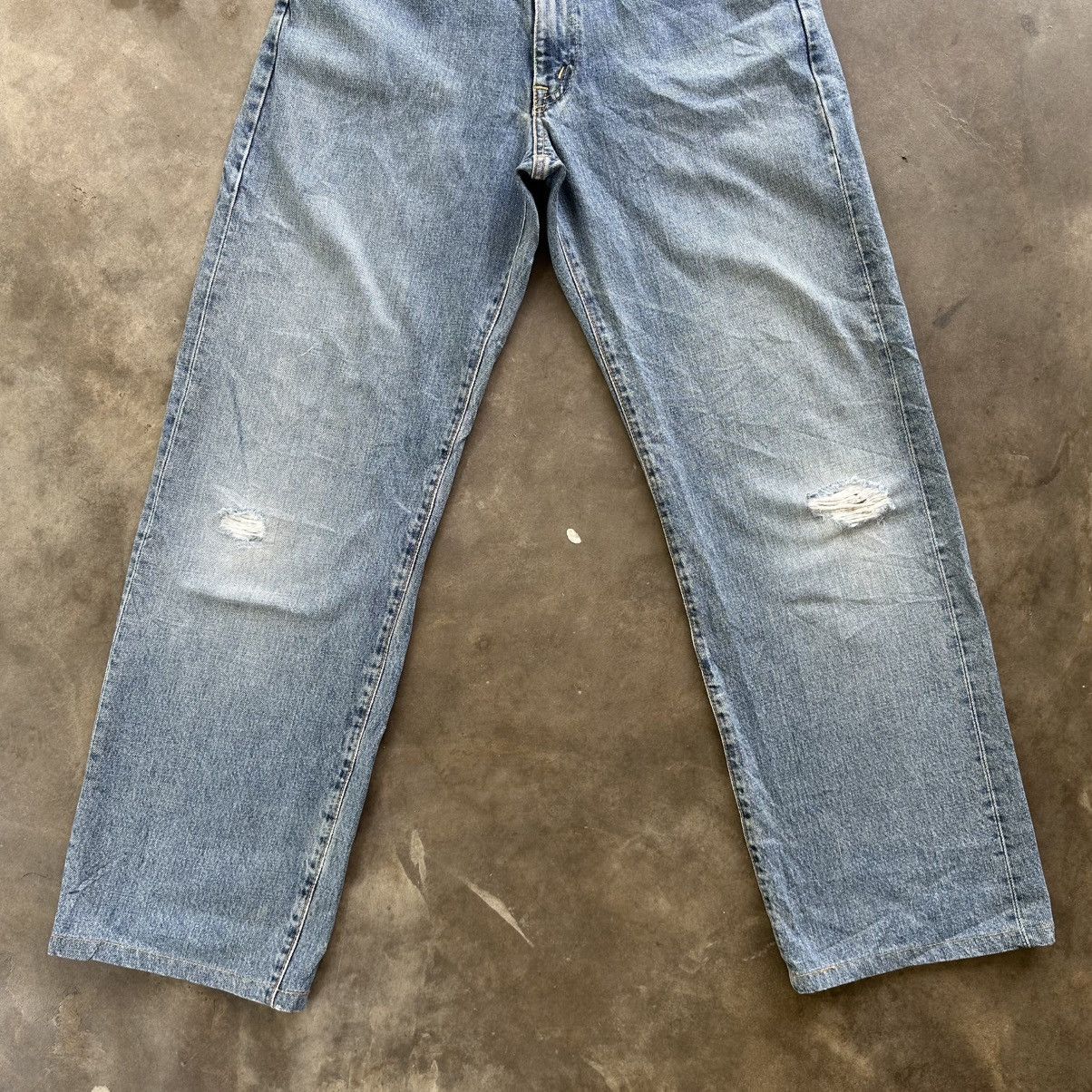 Japanese Brand Vintage Edwin Distressed Faded Denim Jean Pant W28 Size US 28 / EU 44 - 2 Thumbnail