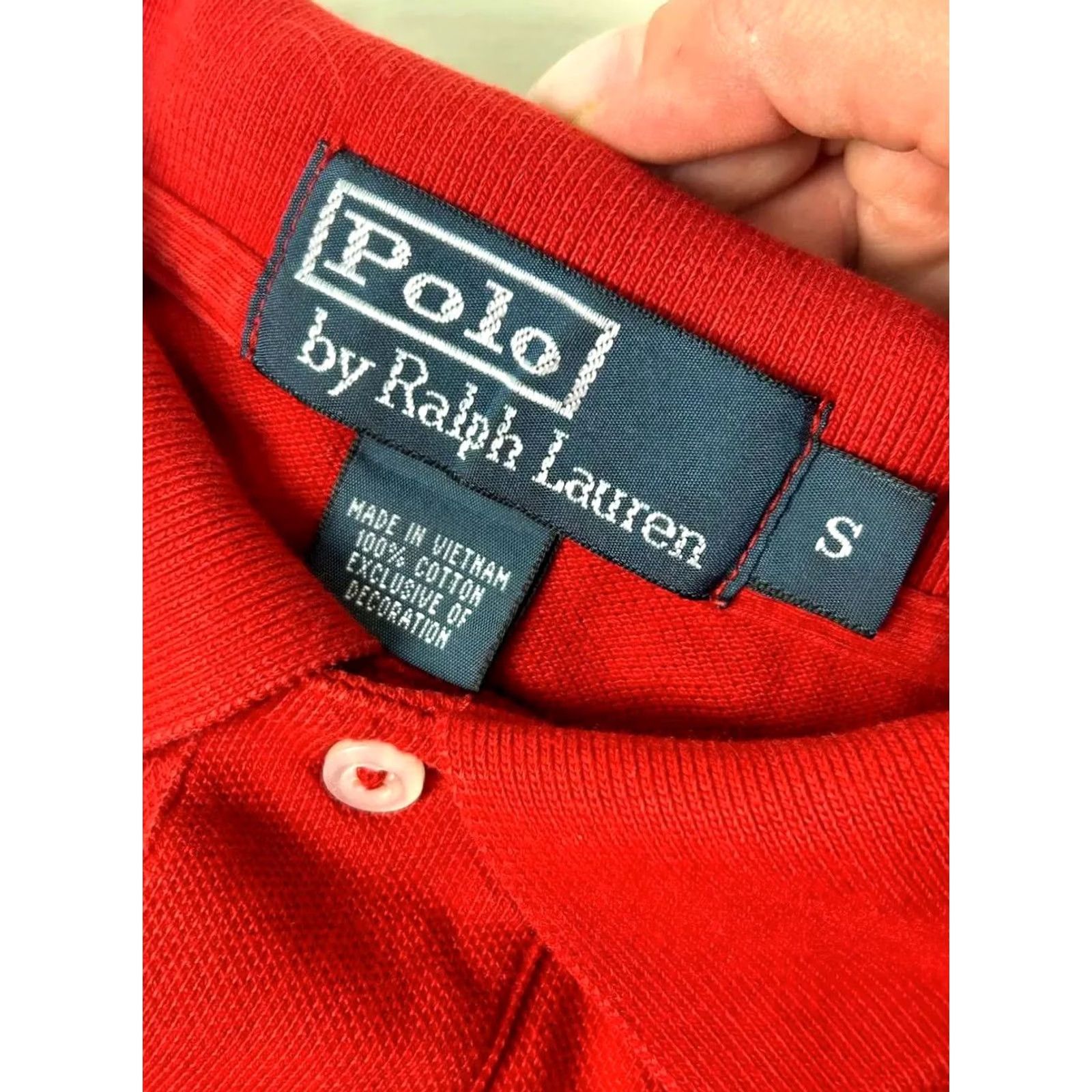 Polo Ralph Lauren VINTAGE Polo Ralph Lauren Big Pony Polo Shirt Long Sleeve Men Sz S RED Size US S / EU 44-46 / 1 - 3 Thumbnail