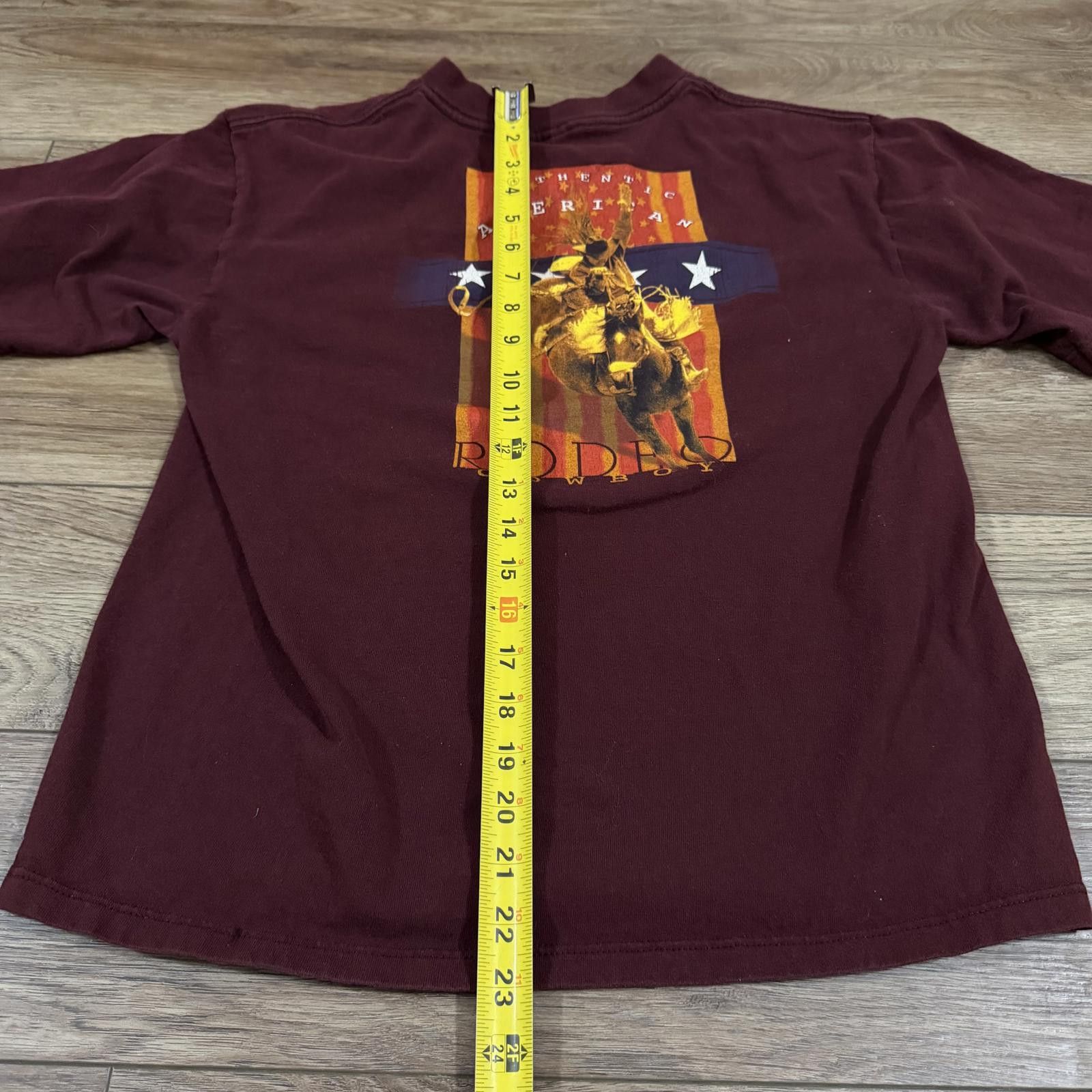 Wrangler Vintage Wrangler Western Cowboy Rodeo Maroon Shirt YOUTH Size US M / EU 48-50 / 2 - 7 Thumbnail
