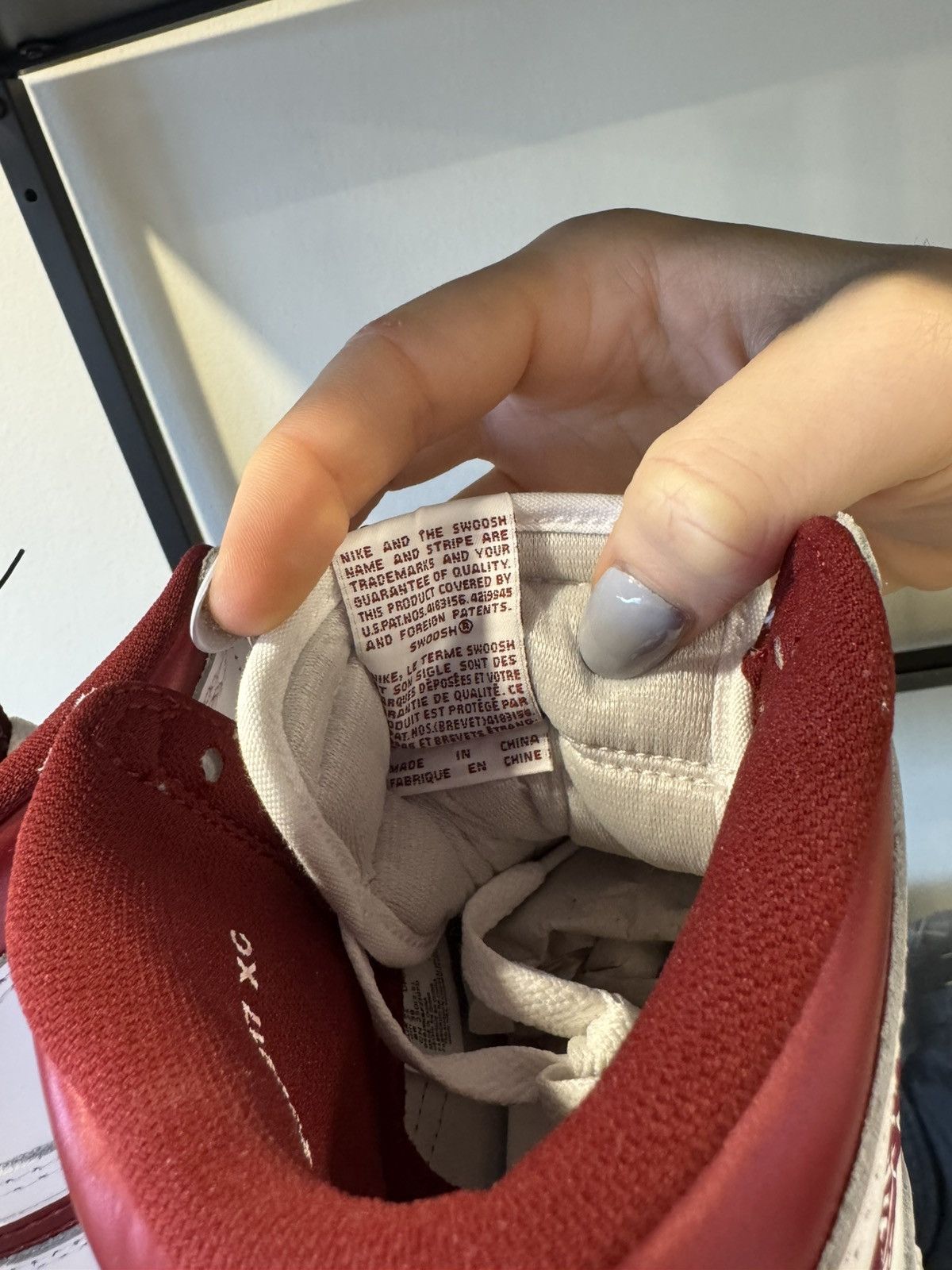 Jordan Brand Nike Air Jordan 1 High '85 "Metallic Burgundy" Red-White Size US 7 / EU 40 - 8 Thumbnail