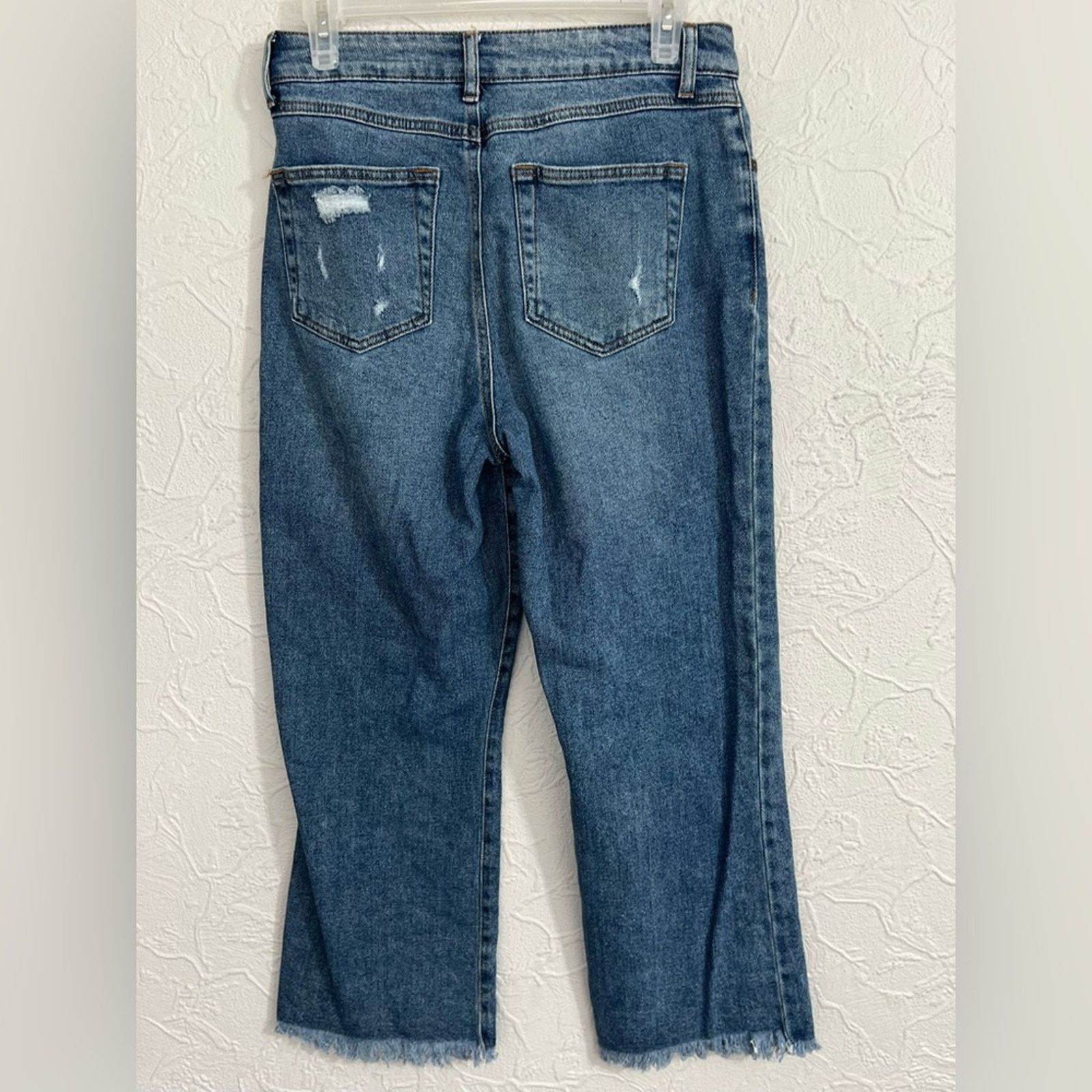 Other Rewash Women's Size 15/24 Blue Denim High Rise Crop Jeans Size 30" / US 8 / IT 44 - 2 Thumbnail