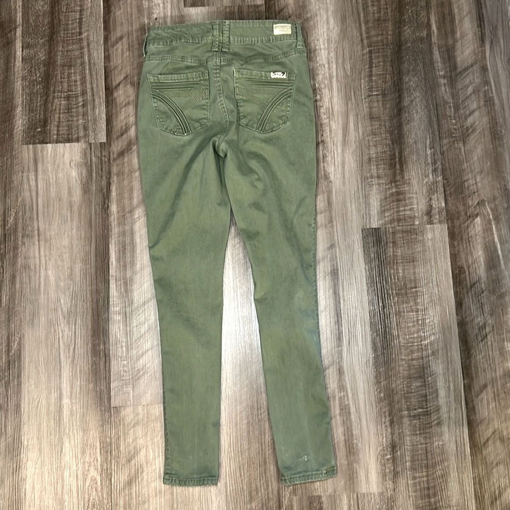 Vintage Seven7 High Rise Skinny Skin-Fit Jeans Women 4 Green Cotton Blend 73% 24% 3% Regular Size Size 27" / US 4 / IT 40 - 2 Thumbnail