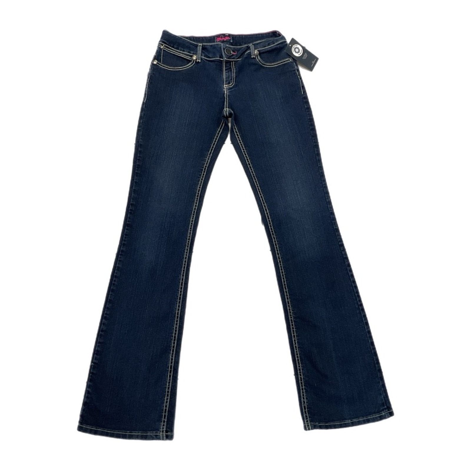 Wrangler Vintage Y2K Junior Wrangler Dark Wash Jeans Size 30" / US 8 / IT 44 - 1 Thumbnail