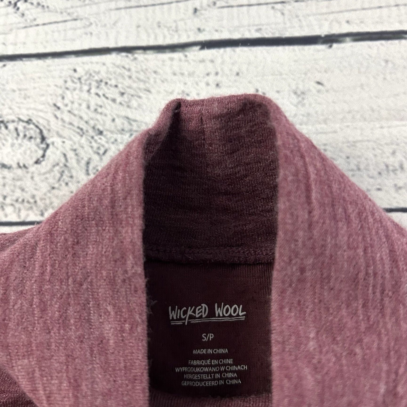 Vintage Wicked Sweater Wool Merino Blend Turtleneck Women's Small Maroon Red Pullover Womens Size S / US 4 / IT 40 - 4 Thumbnail