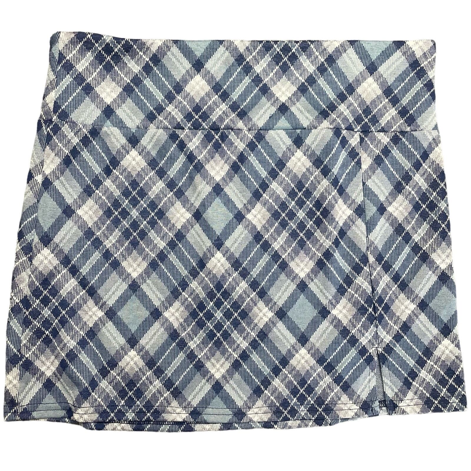 Other NWT Plaid Mini Skirt with Slit Size 36" / US 14 / IT 50 - 1 Thumbnail
