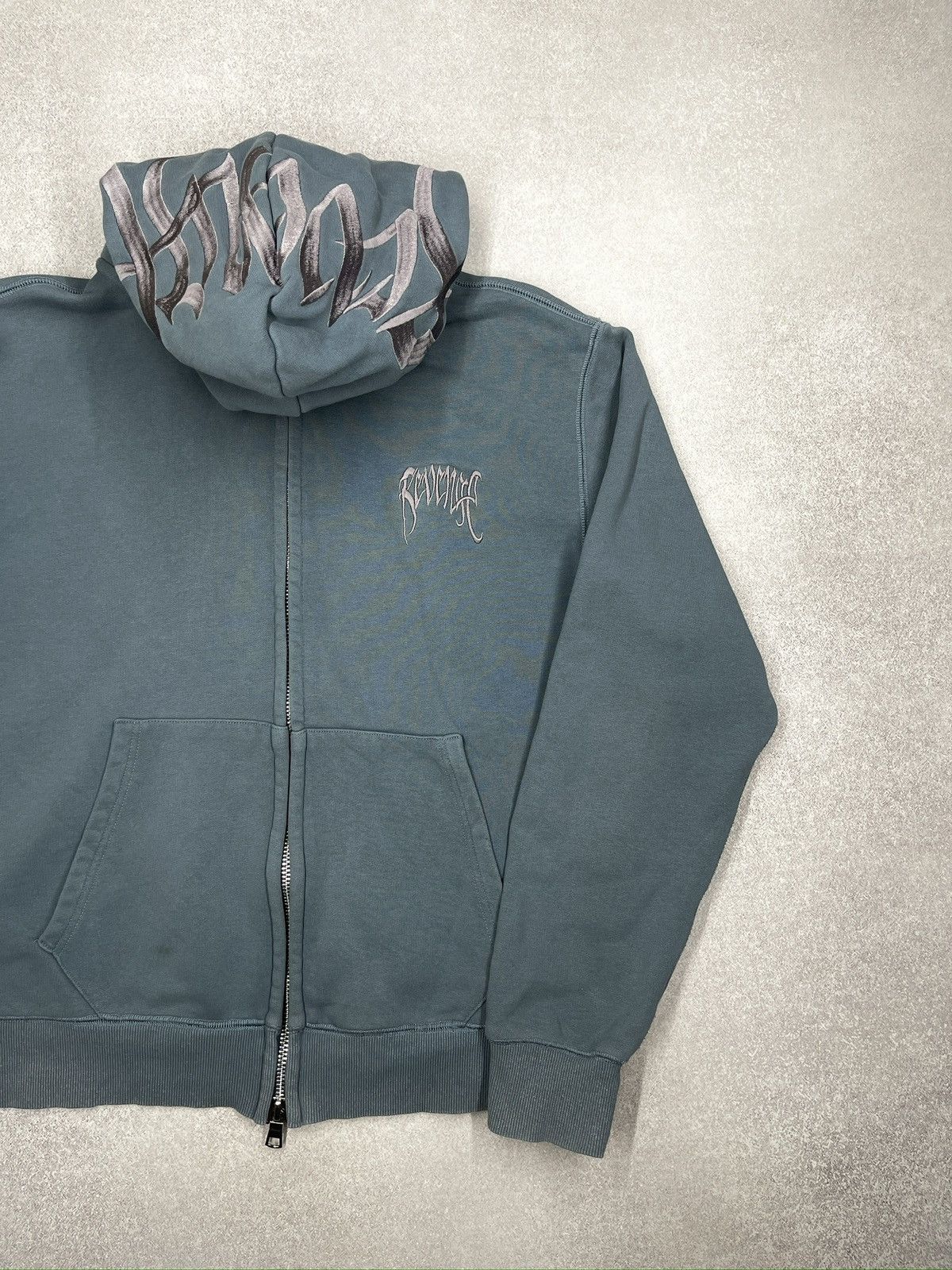 Drake × Revenge Revenge Full Zip Hoodie Embroidered Arch Logo Made in USA Size US XL / EU 56 / 4 - 6 Thumbnail
