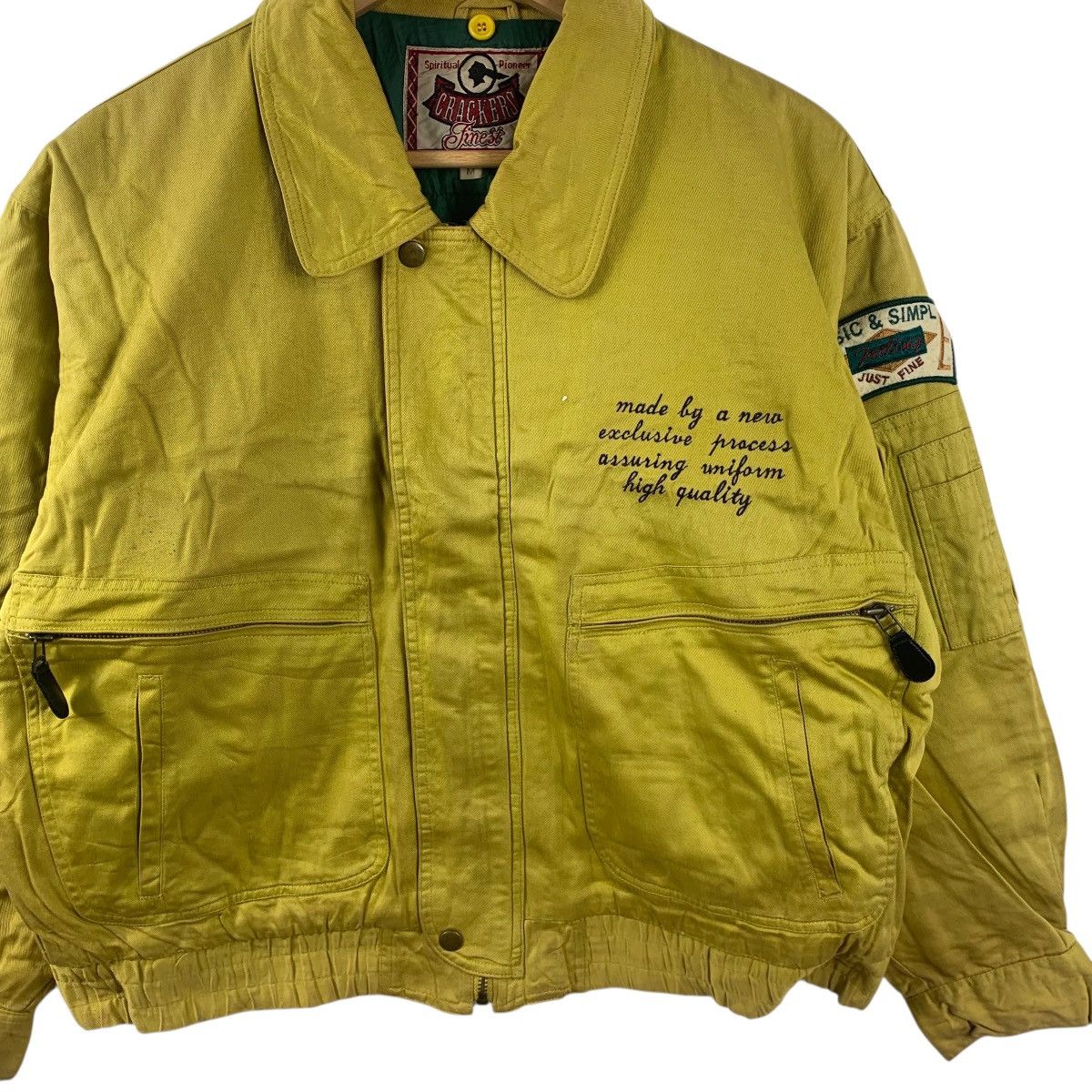 Vintage Vintage CRACKERS FINEST Worker Chore Patch Jacket Size US M / EU 48-50 / 2 - 4 Thumbnail
