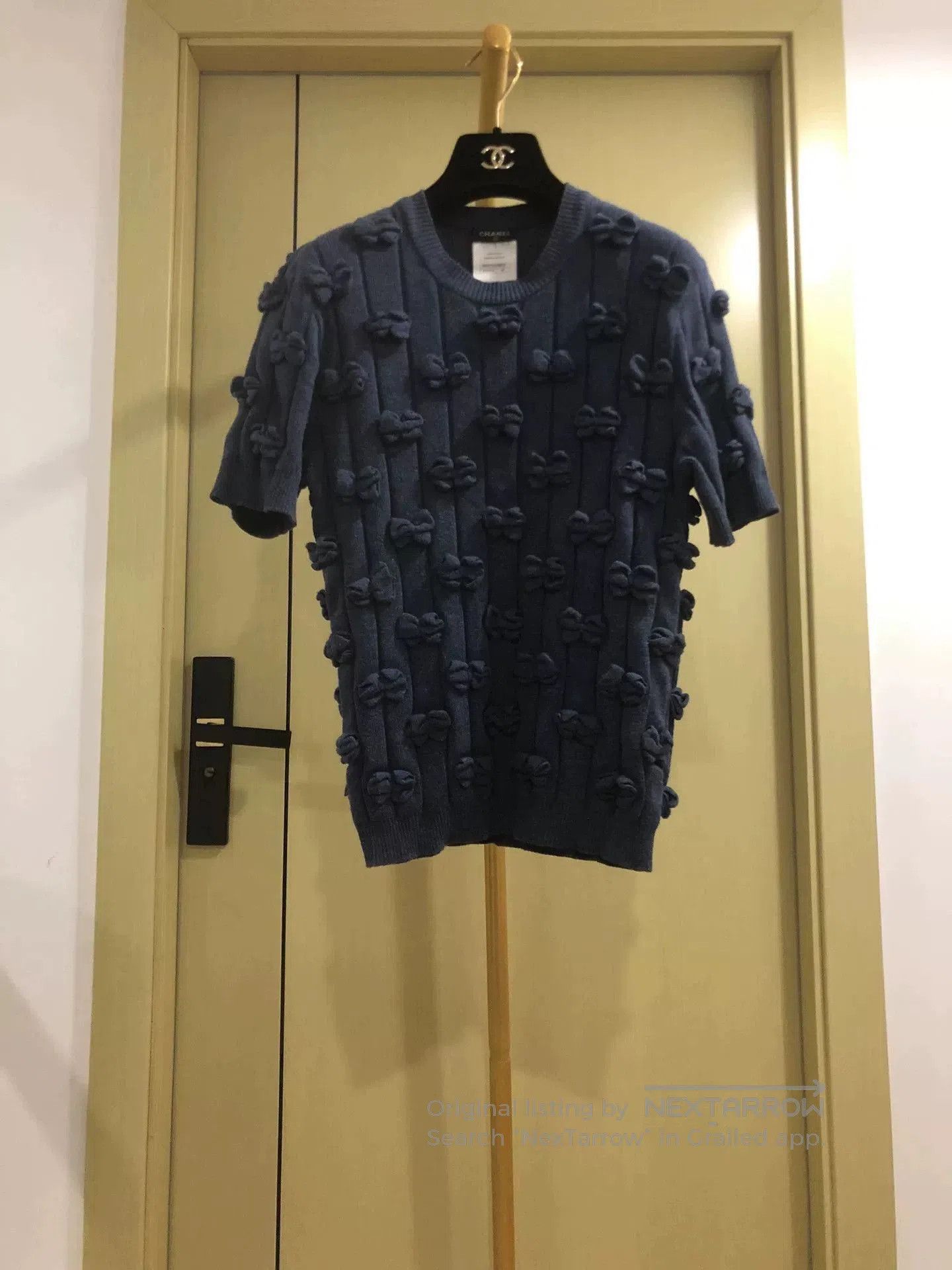Chanel Chanel Bow Detail Short Sleeve Top. Size S / US 4 / IT 40 - 1 Thumbnail