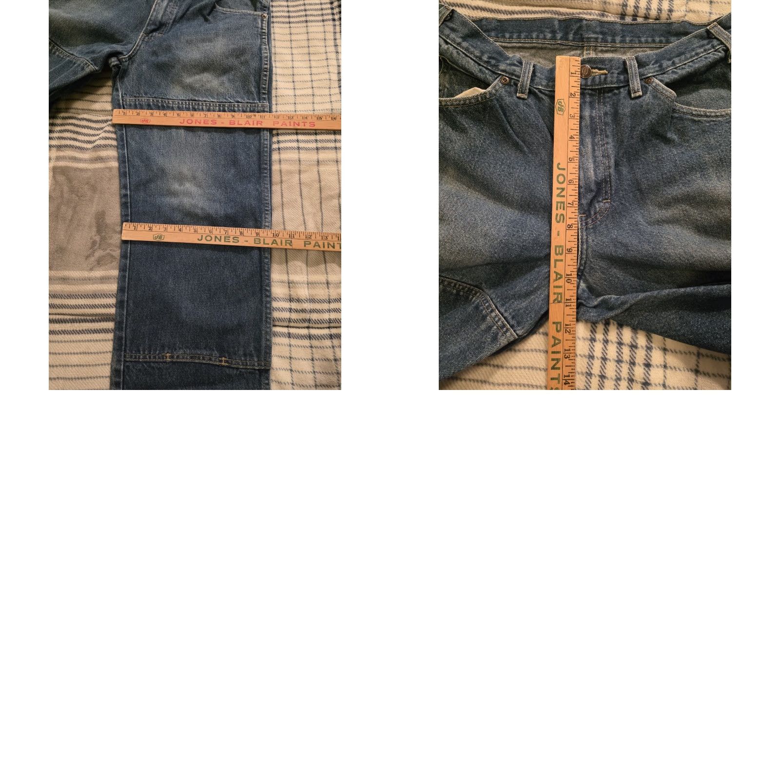Dickies VINTAGE Dickies Double Knee Carpenter Denim Jeans Men 32x32 Blue Grunge Straight Relaxed Mid Rise 32in Inseam Size US 32 / EU 48 - 9 Thumbnail