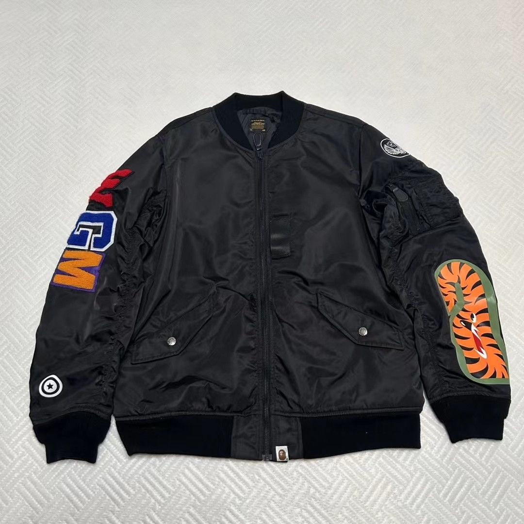 Bape BAPE SHARK MA-1 JACKET Size US L / EU 52-54 / 3 - 1 Thumbnail