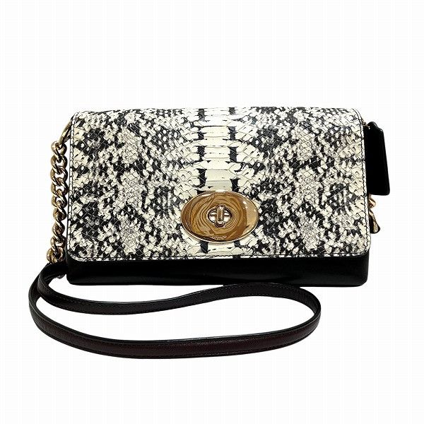 Coach Coach Crosstown Python Shoulder Bag Leather Shoulder Bag 36527, Women's