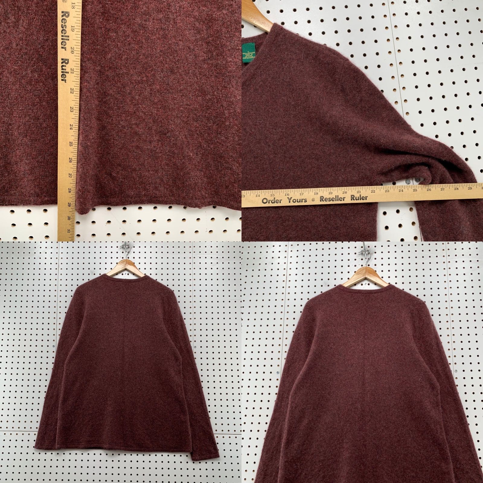 Vintage VINTAGE Marshall Field's 100% Cashmere Sweater Mens Large Brown V-Neck Pullover Knit Size US L / EU 52-54 / 3 - 8 Thumbnail