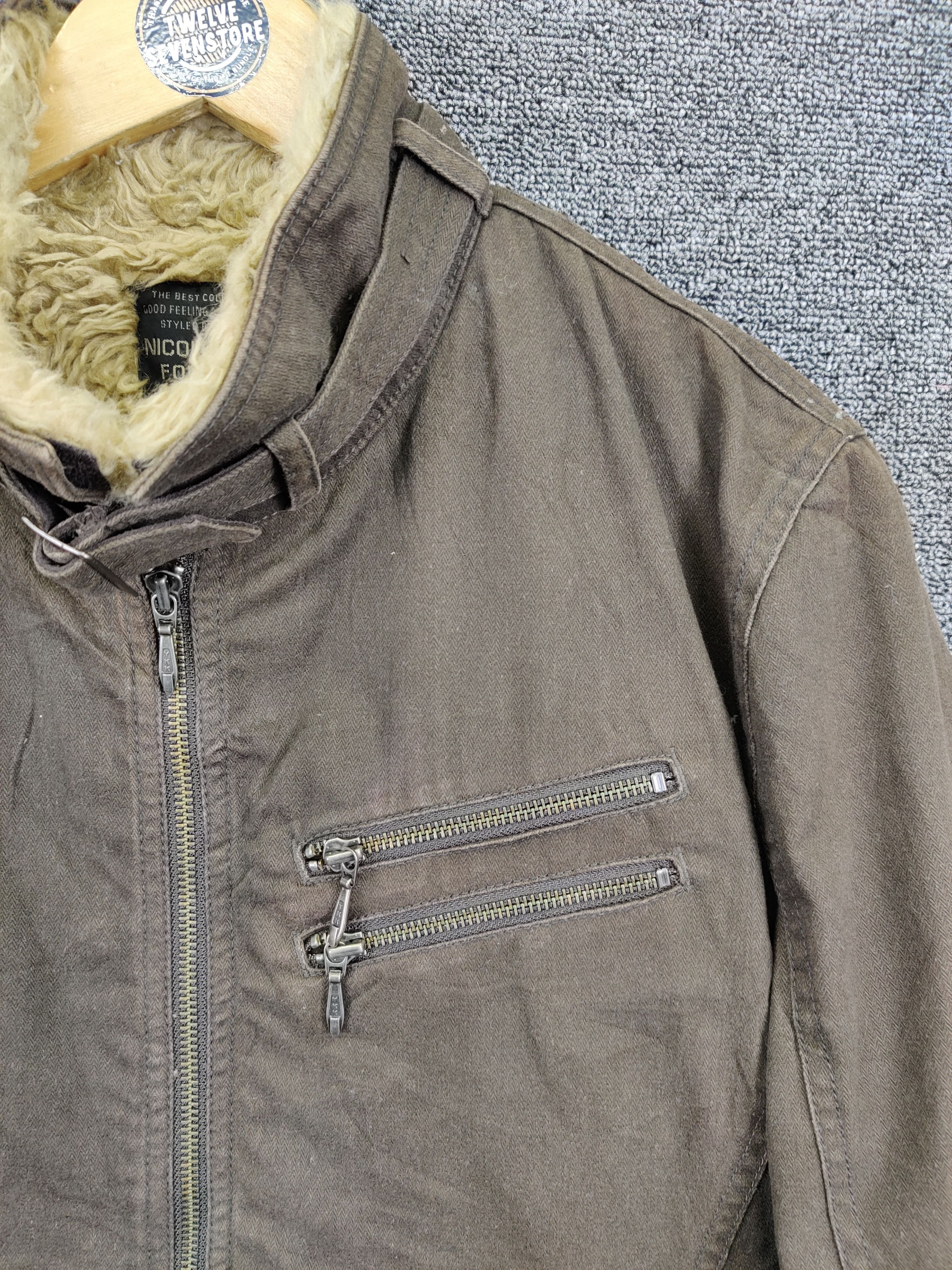Nicole Club Vintage Nicole Club For Men Shearling Studded Jacket Size US M / EU 48-50 / 2 - 9 Thumbnail