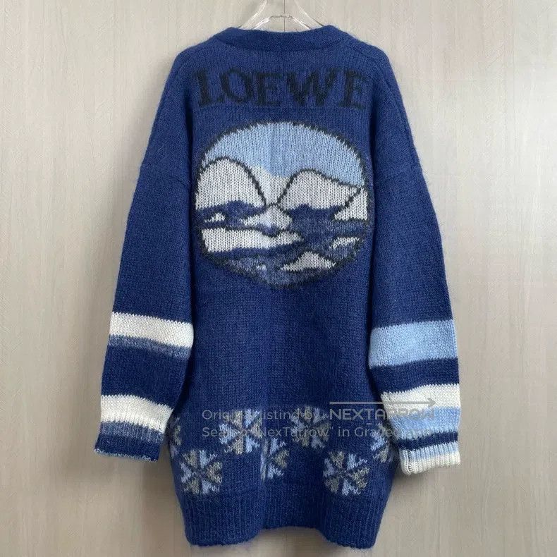 Loewe Loewe Polar Bear Mohair Knit Cardigan Size S / US 4 / IT 40 - 2 Thumbnail