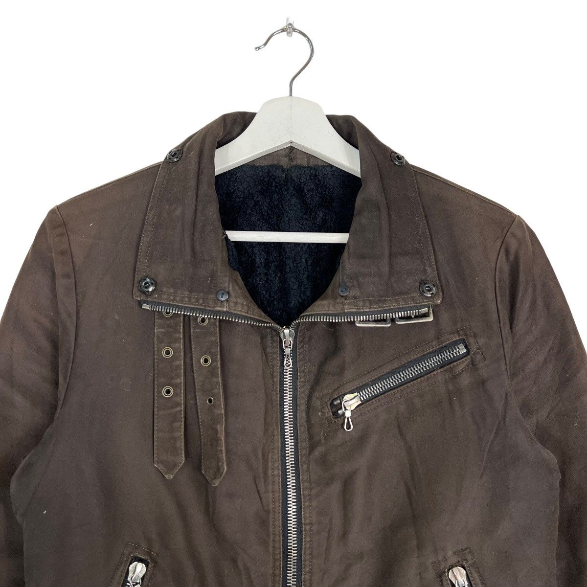 Shellac 🔥 SHELLAC MOLESKIN PARACHUTE BELTED CARGO JACKET MADE JAPAN Size US S / EU 44-46 / 1 - 4 Thumbnail