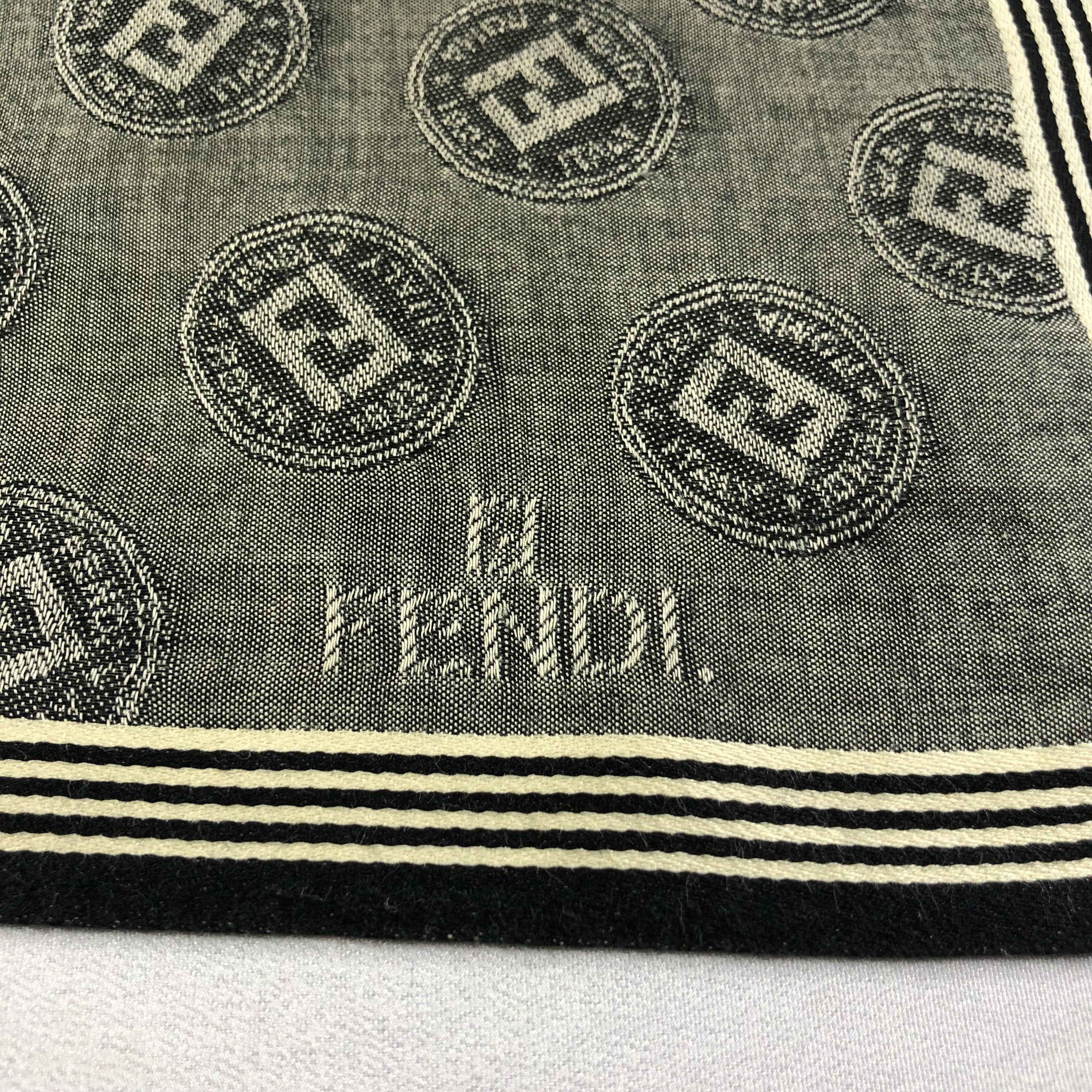 Vintage Fendi Monogram FF Handkerchief Neckerchief Bandana H1777 Size ONE SIZE - 4 Thumbnail
