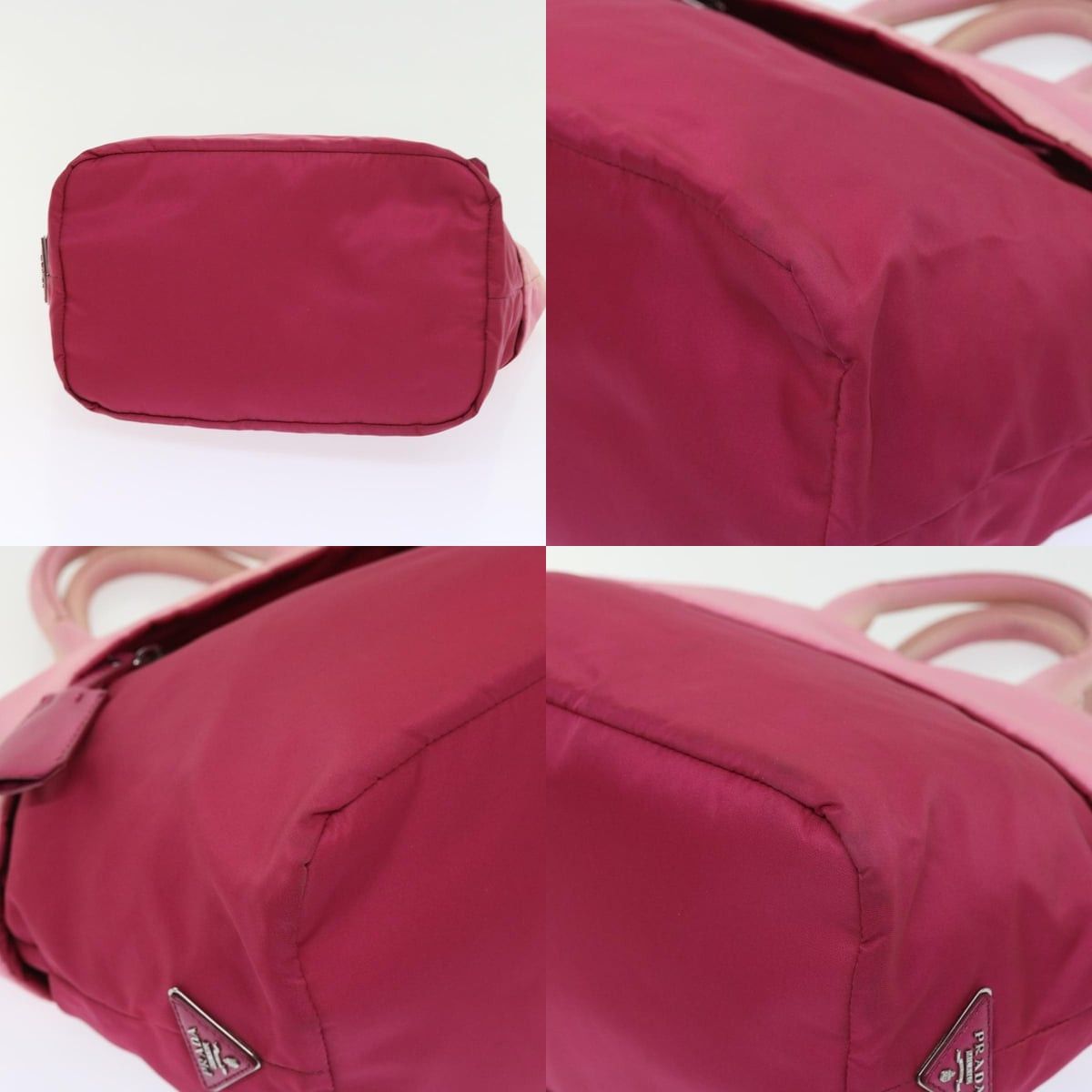 Prada PRADA Hand Bag Nylon Pink Size ONE SIZE - 10 Thumbnail