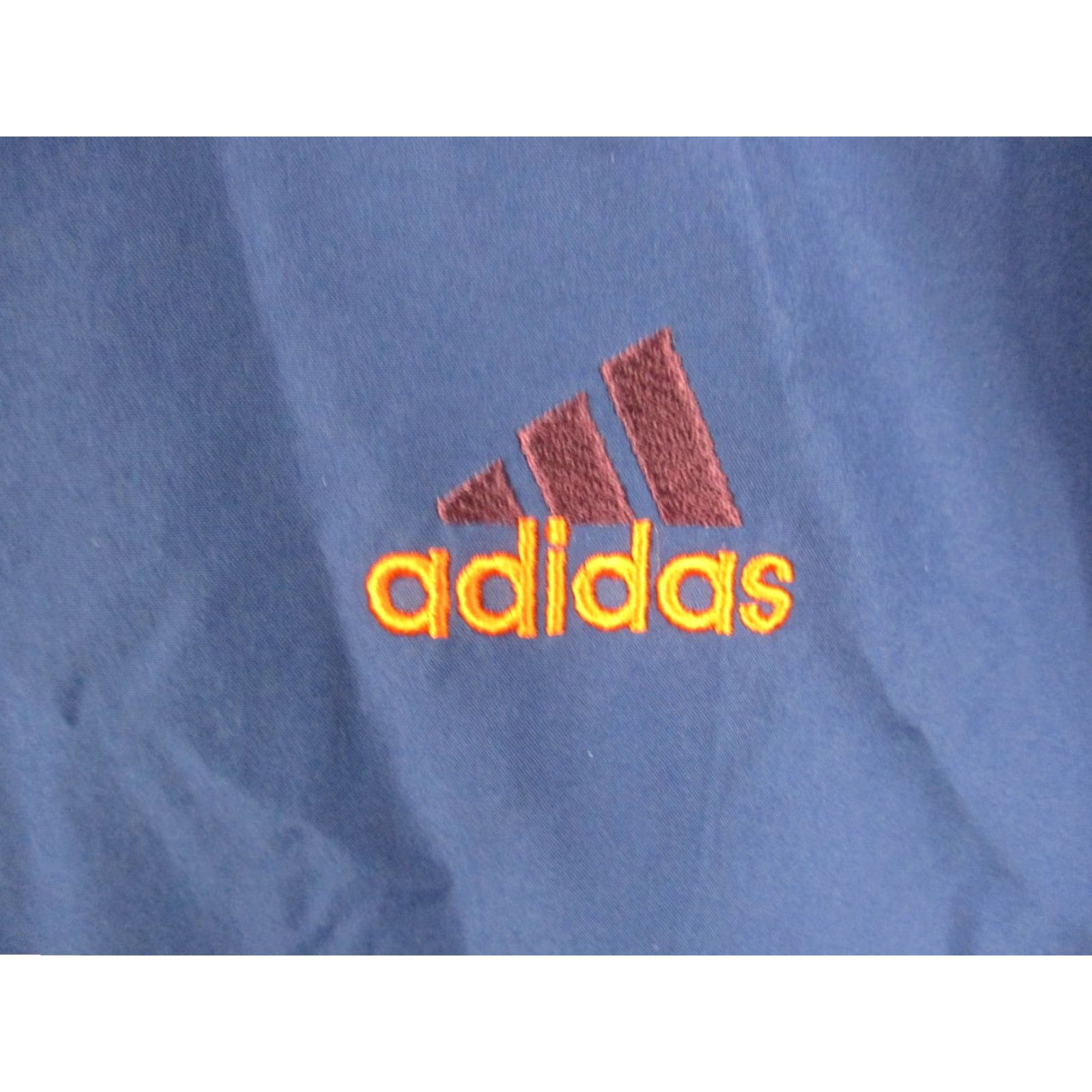 Adidas VINTAGE adidas Track Jacket Windbreaker XL Blue Trefoil Athletic Track Jacket Mens XL Blue Classic 90s Size US XL / EU 56 / 4 - 2 Thumbnail