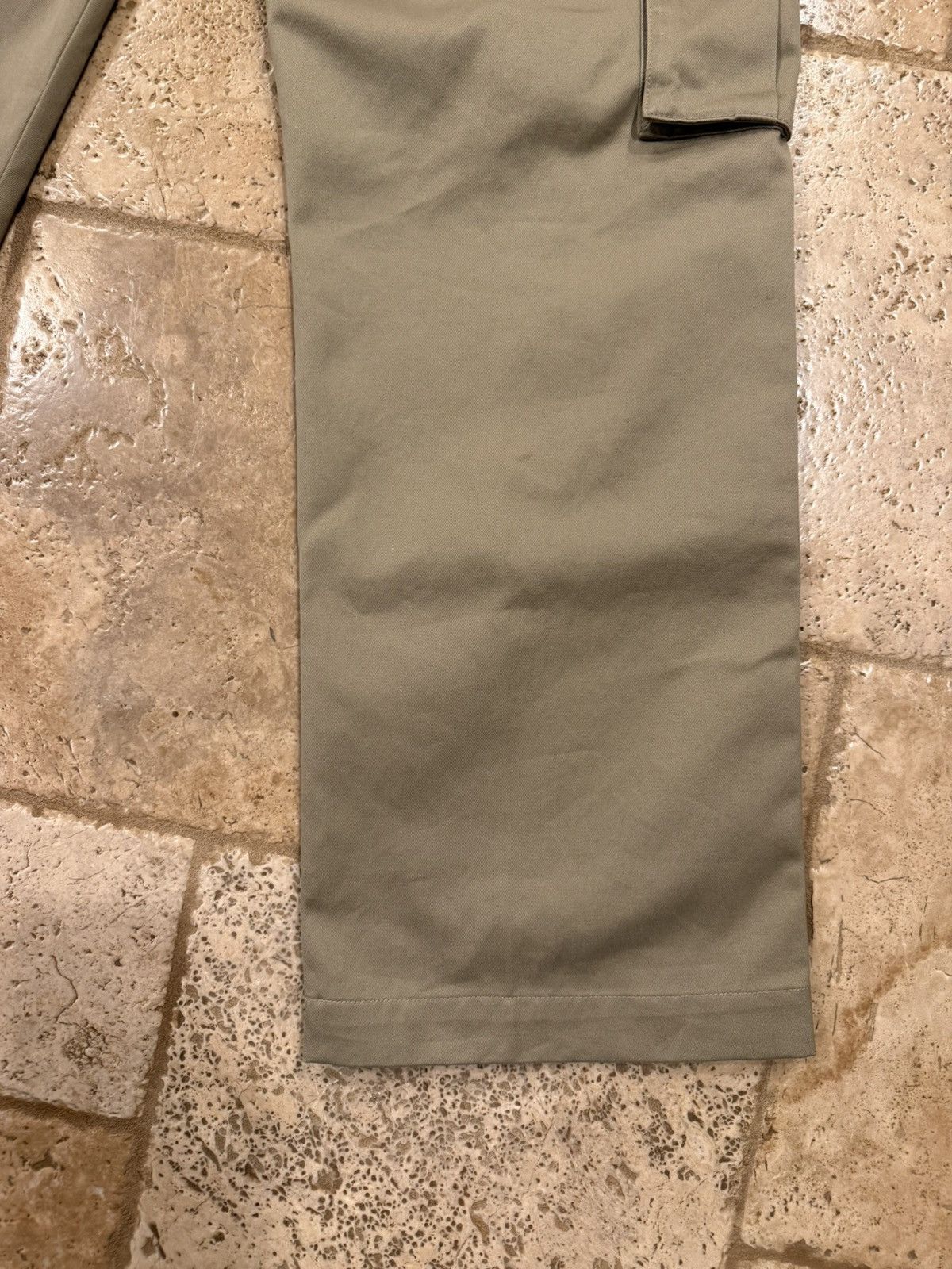 Celine Celine x Hedi Twill Khaki Logo Cargo Trouser Pants Size US 32 / EU 48 - 11 Thumbnail
