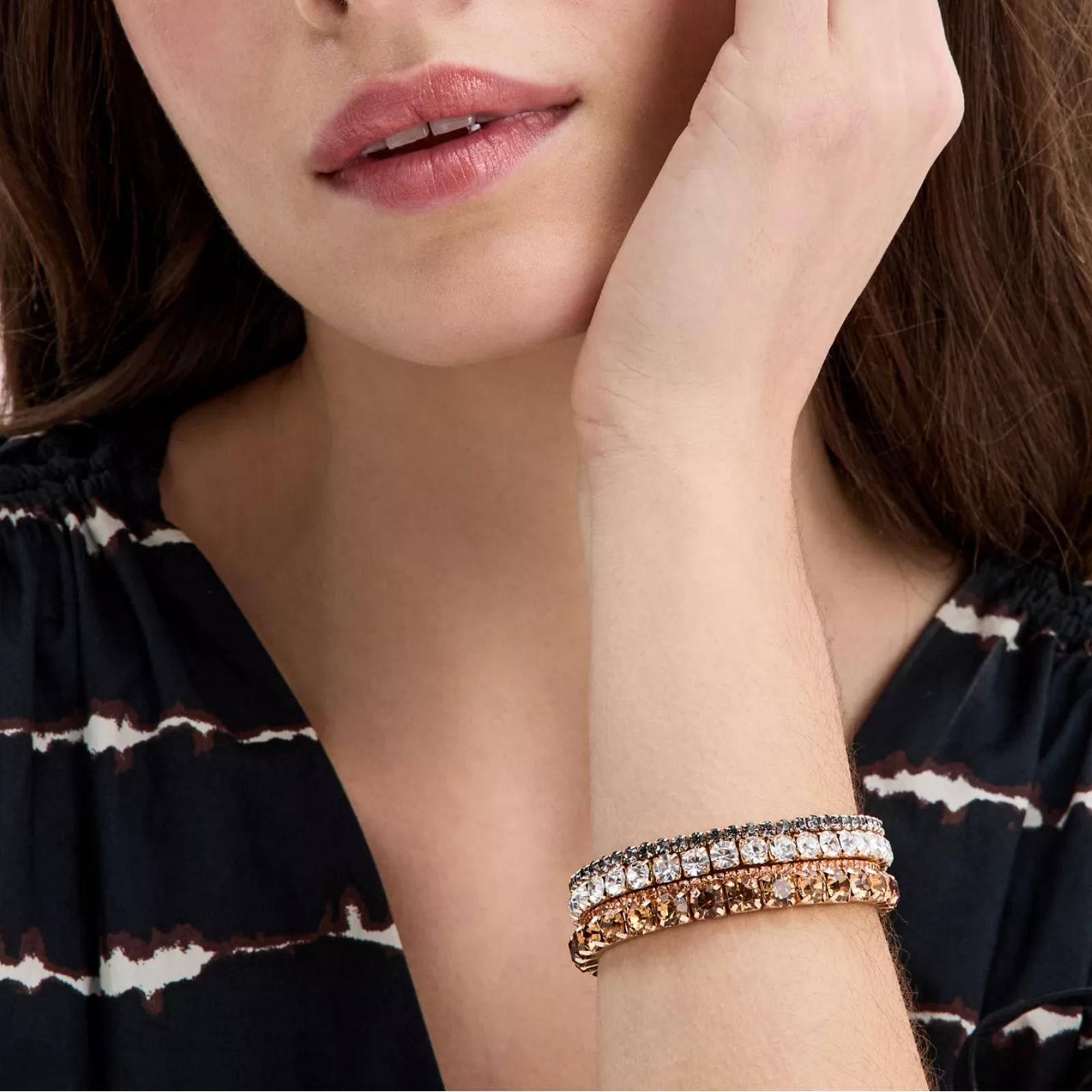 Other INC International Concepts Gold-Tone 4-Pc Crystal Bracelets Size ONE SIZE - 3 Thumbnail