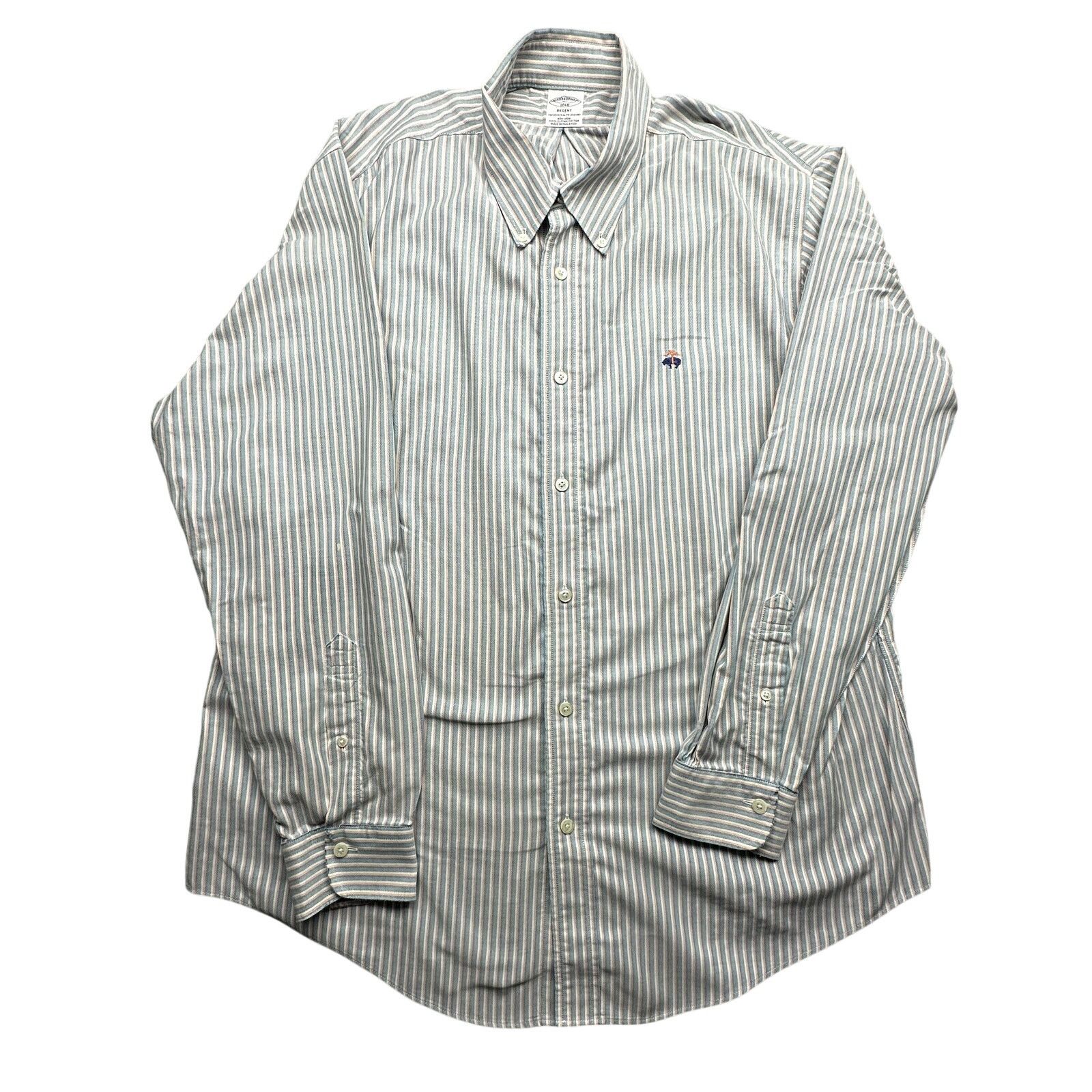 Brooks Brothers Brooks Brothers 1818 Regent Button Down Shirt Men XL Striped Size US XL / EU 56 / 4 - 1 Thumbnail