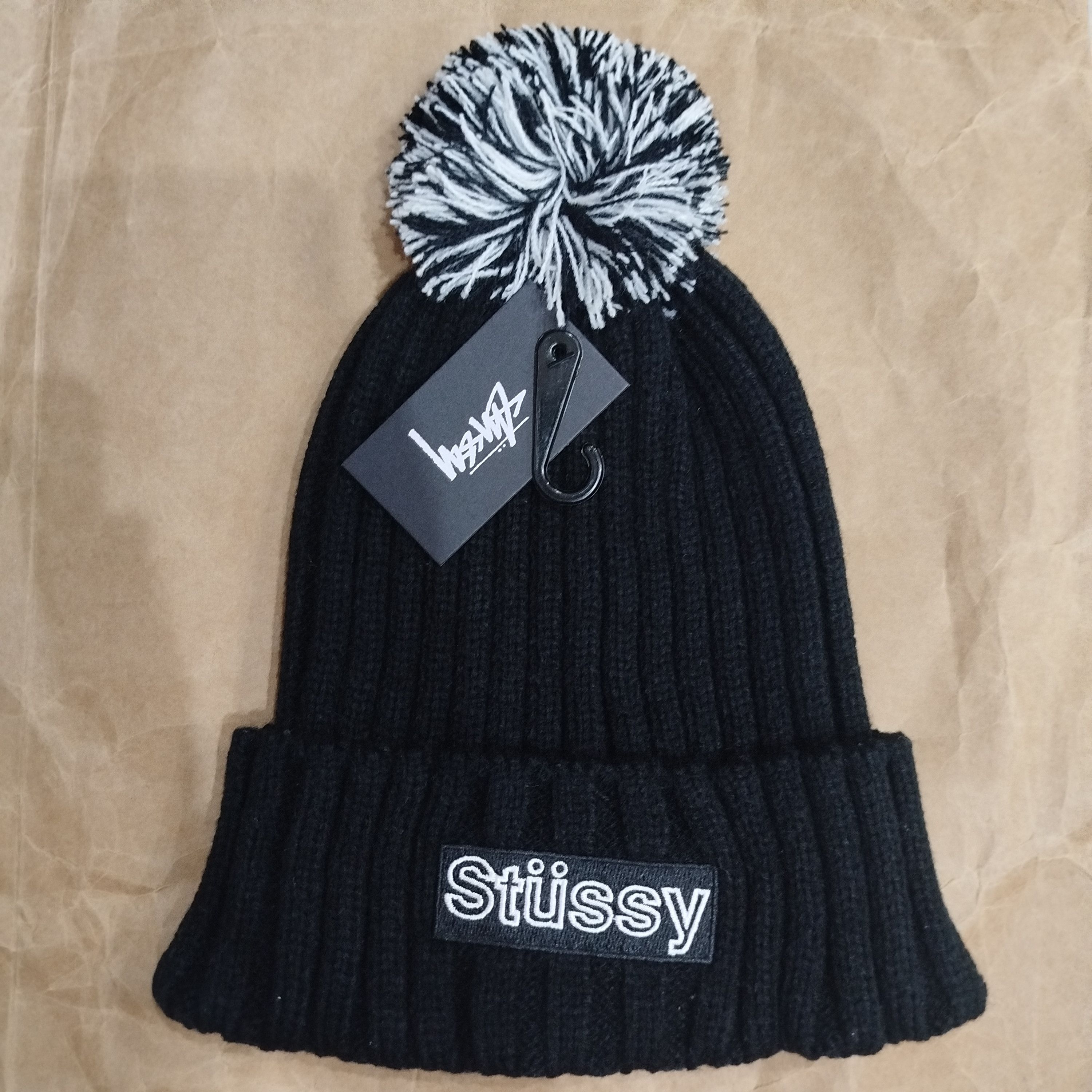 Stussy STUSSY RUDY BEANIE - BLACK Size ONE SIZE - 1 Thumbnail
