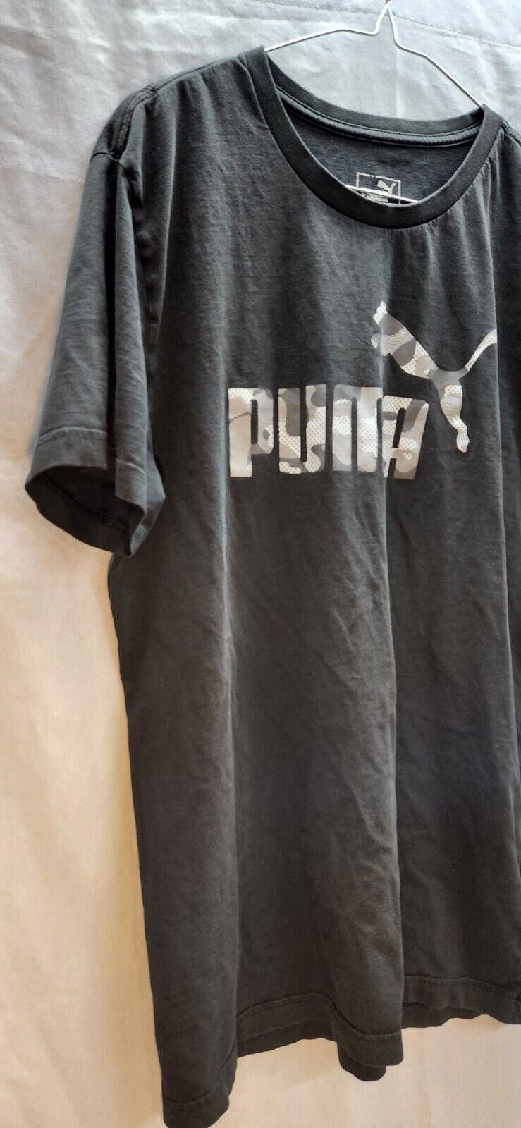 Puma Puma Athletic Tshirt Black With Grey Camo Graphic Tee Size L Size US L / EU 52-54 / 3 - 6 Thumbnail