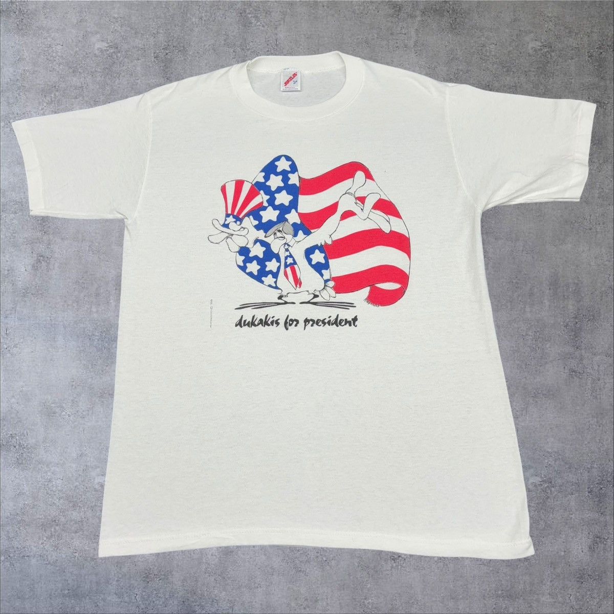 Jerzees × Vintage Vintage Democrat Shirt Size US L / EU 52-54 / 3 - 1 Thumbnail