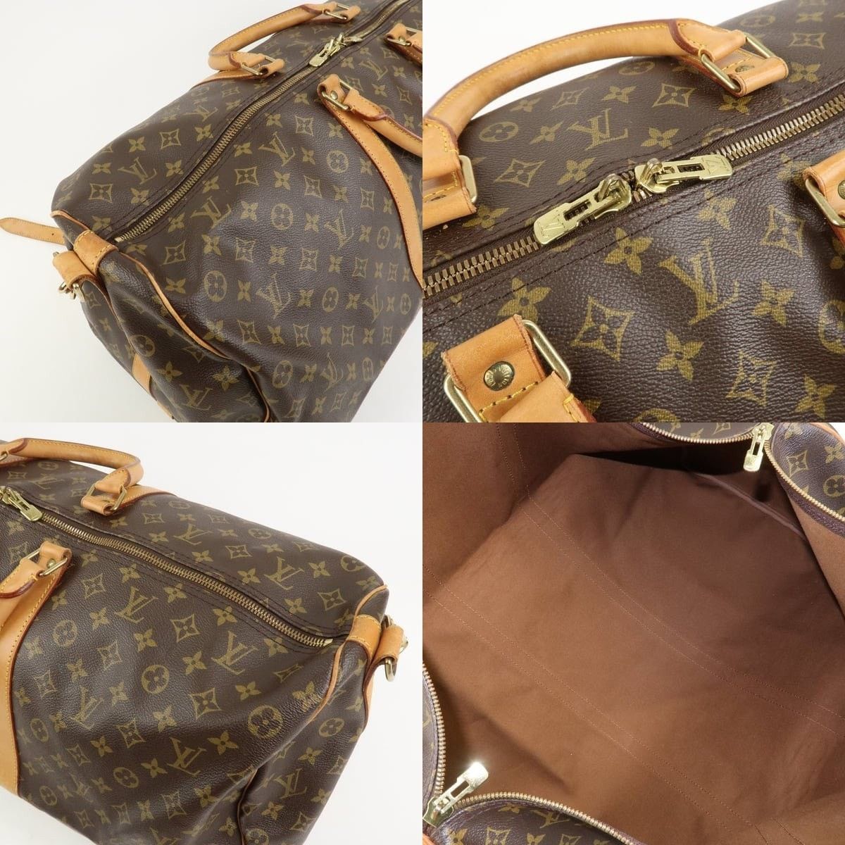 Louis Vuitton Louis Vuitton Monogram Keepall Bandouliere 60 Duffle Bag Size ONE SIZE - 7 Thumbnail