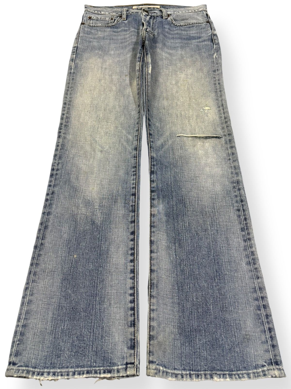 Balenciaga × Gap × Yeezy Vintage Gap 1969 Faded Slim Bootcut Distressed Grunge Jeans Size US 30 / EU 46 - 1 Thumbnail