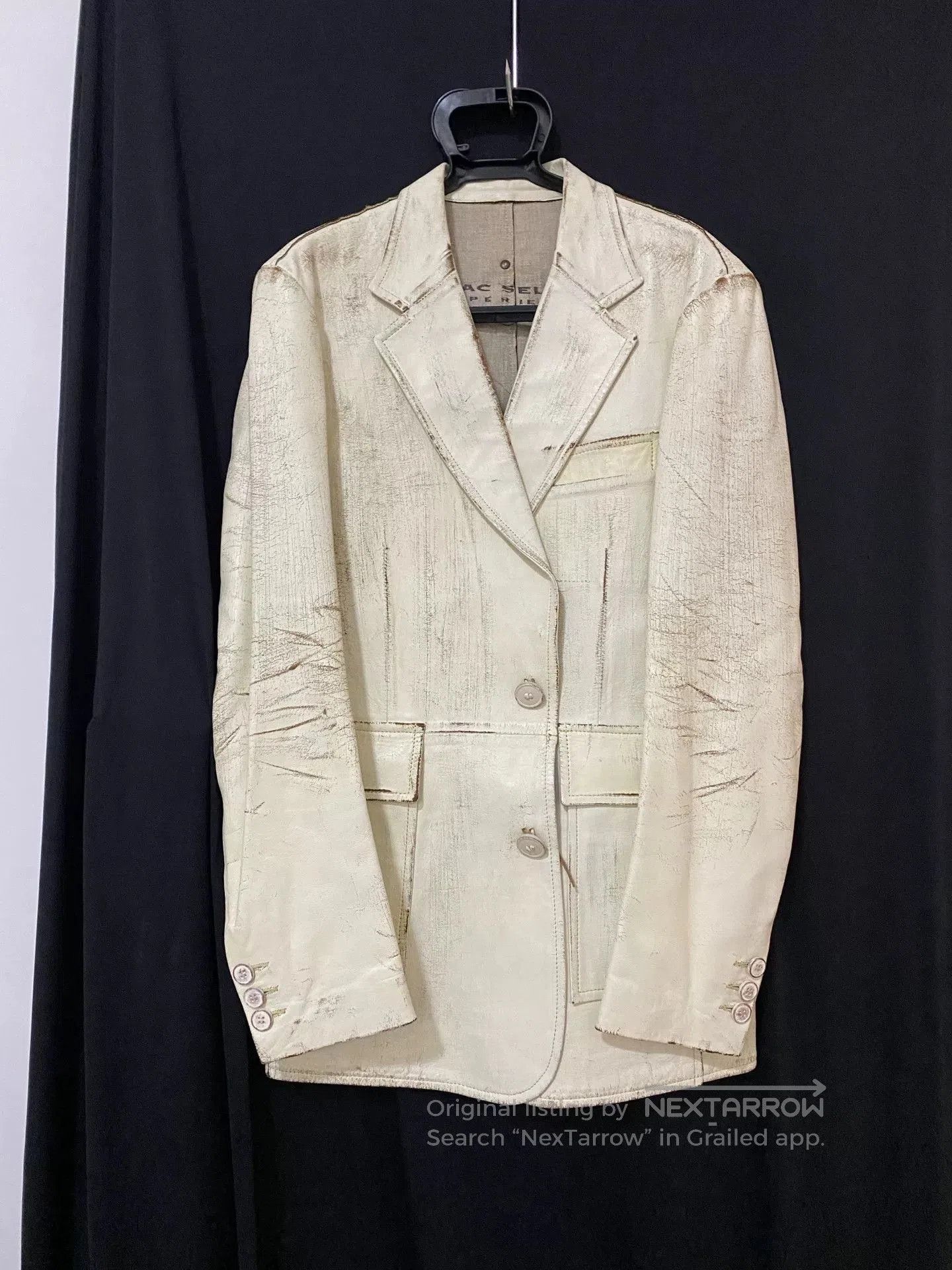 Isaac Sellam Experience Issac Sellam Distressed Leather Jacket. Size US M / EU 48-50 / 2 - 1 Thumbnail