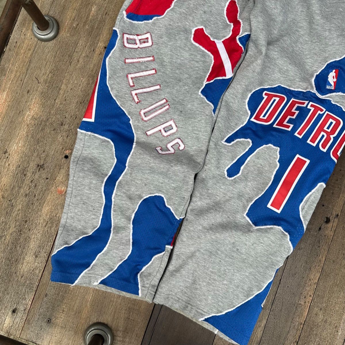 Other 2000s Detroit Pistons Billups Rework Sweatpants Size US 34 / EU 50 - 3 Thumbnail