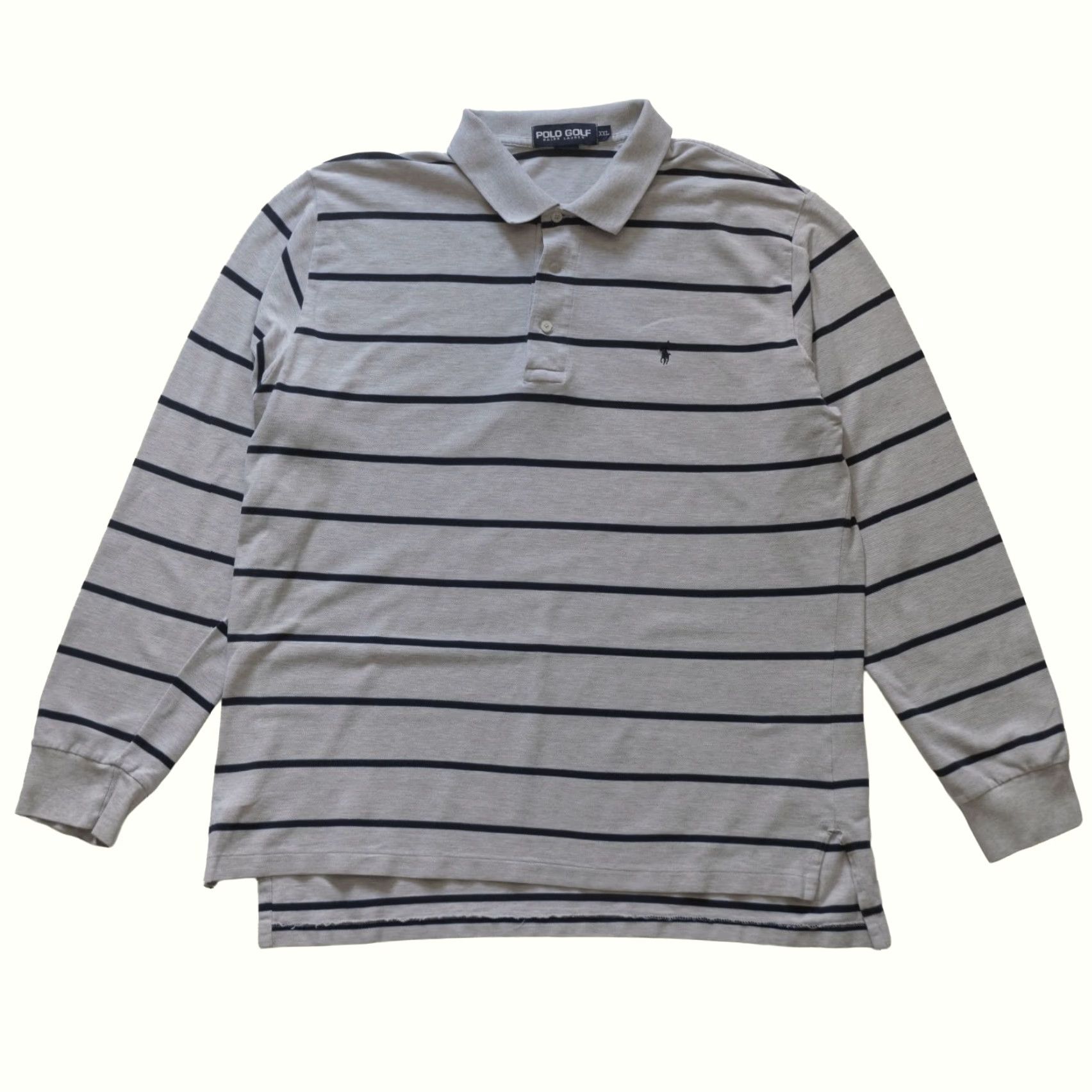 Ralph Lauren VINTAGE Ralph Lauren Polo Golf STRIPE GRAY COTTON LONG SLEEVE SHIRT 2XL Men’s / 90s / Y2K / Polo Golf / Casual / Regular Fit Size US XXL / EU 58 / 5 - 2 Thumbnail
