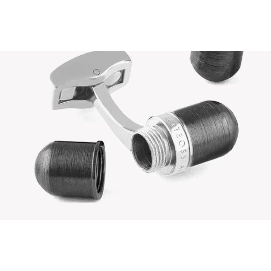Tateossian Tateossian Cufflinks Gunmetal Capsule Modern Industrial Size ONE SIZE - 2 Thumbnail