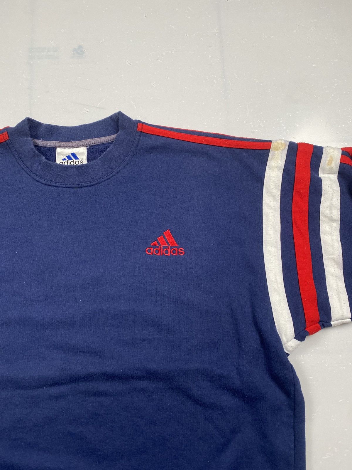 Adidas Vintage y2k Adidas Three Stripes Crewneck Size US L / EU 52-54 / 3 - 3 Thumbnail