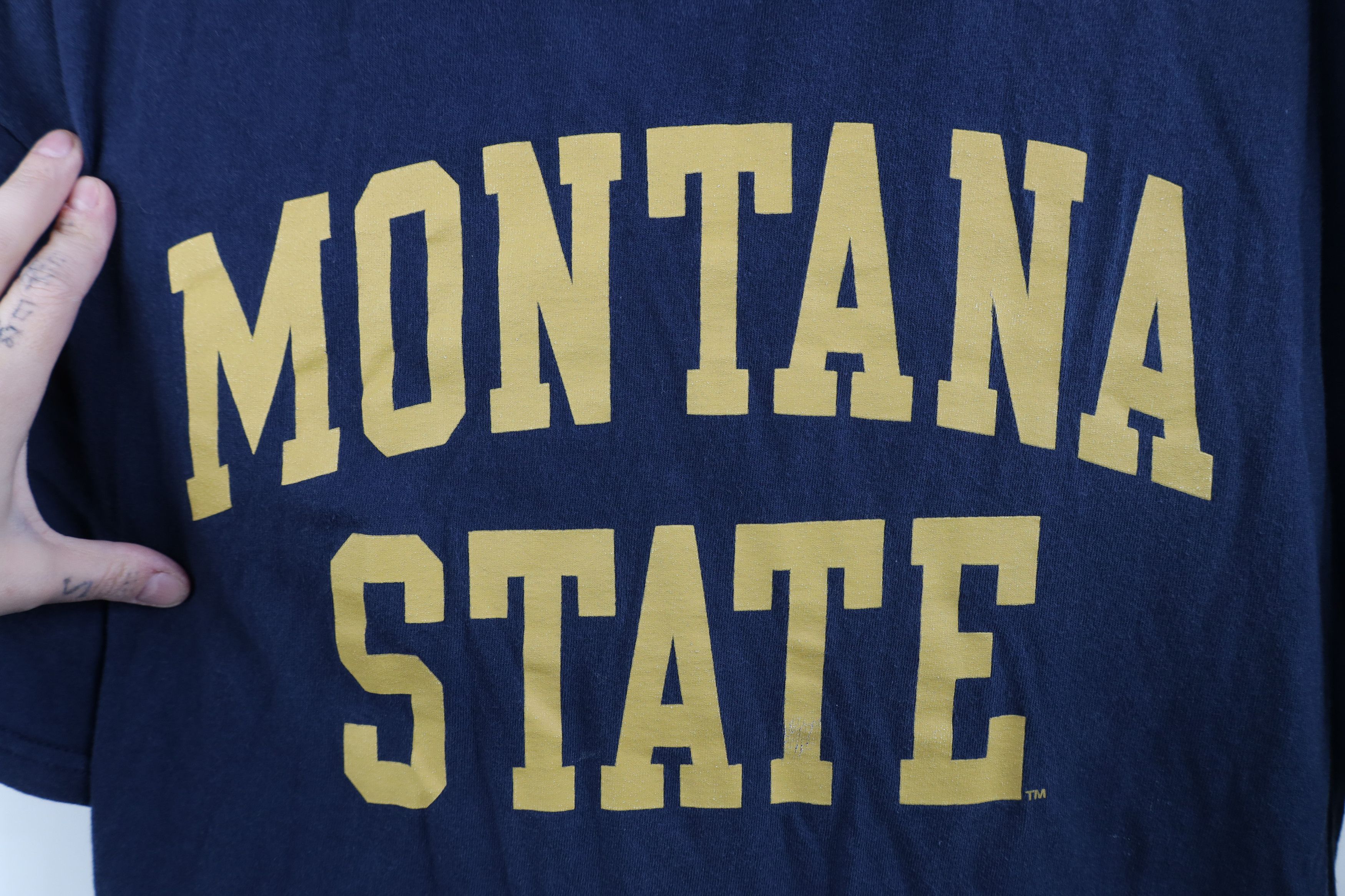 Vintage Fanatics Spell Montana State University Short Sleeve T-Shirt Size US XXL / EU 58 / 5 - 4 Thumbnail