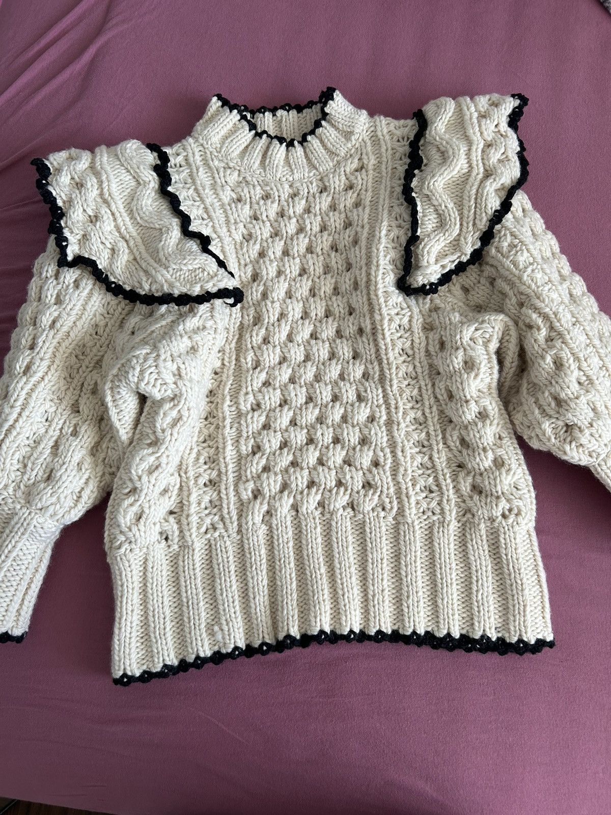 Sea New York Sea New York fisherman hand crochet puff sleeve sweater Size XS / US 0-2 / IT 36-38 - 12 Thumbnail