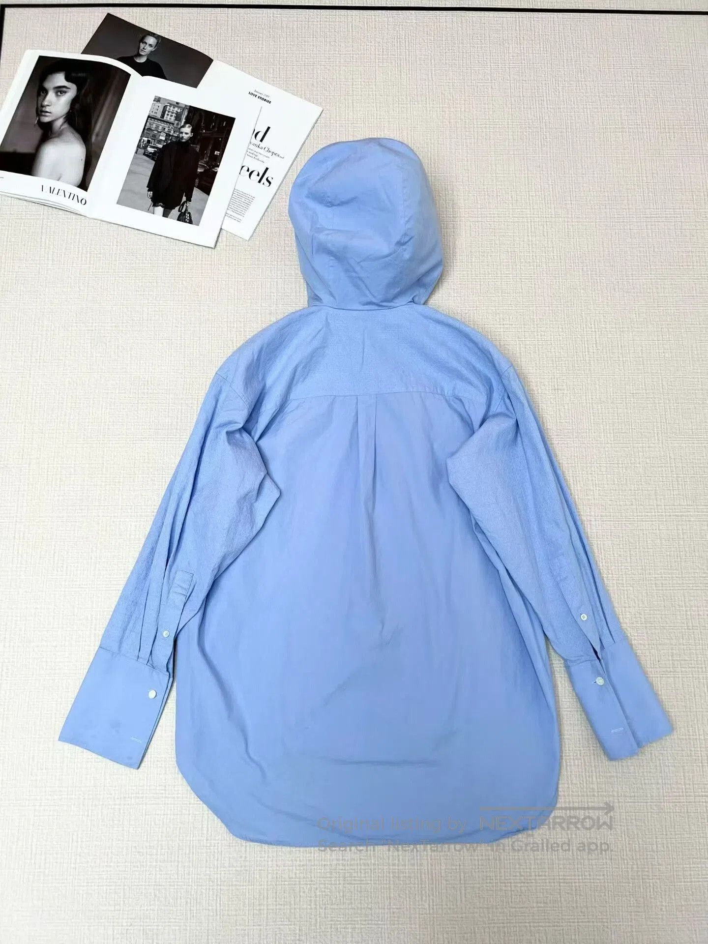 Loewe LOEWE Logo Hooded Shirt in Size 36. Size US M / EU 48-50 / 2 - 2 Thumbnail