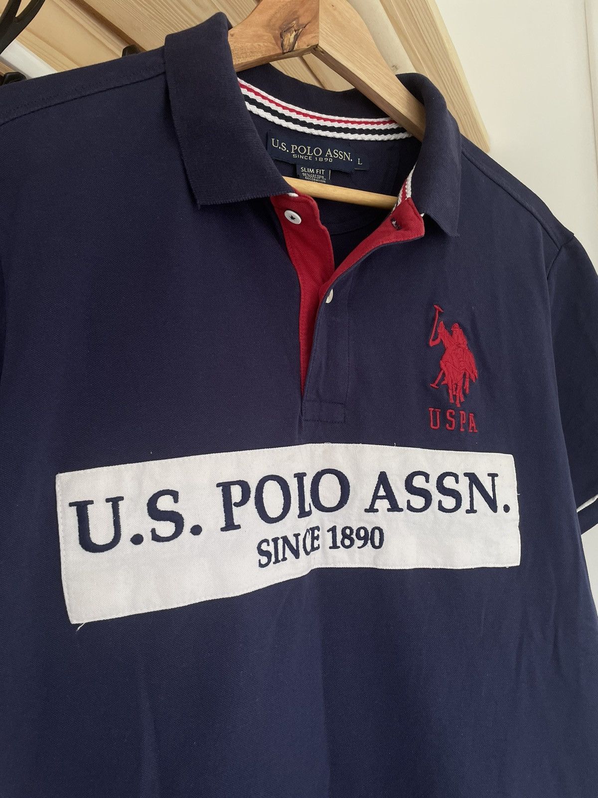 U.S. Polo Assn. Vintage Big Logo Polo Ralph Lauren USA #3 Chief Keef Size US L / EU 52-54 / 3 - 3 Thumbnail