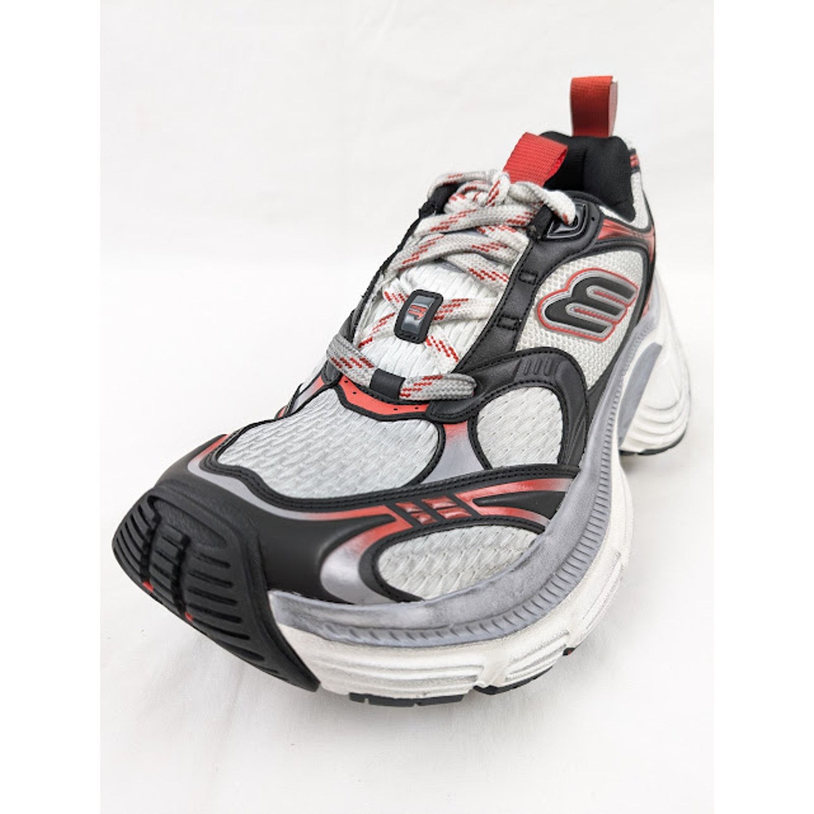 Balenciaga o1rshd1 10XL Sneakers Mesh in Grey/White/Red Size US 9 / EU 42 - 5 Thumbnail