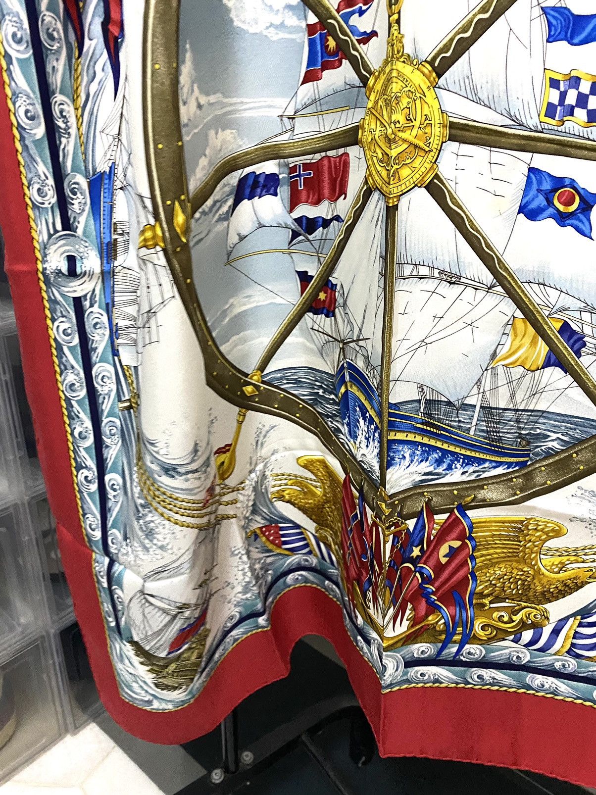Hermes Hermès "Vive Le Vent" silk scarf by Laurence Bourthoumieu Size ONE SIZE - 10 Thumbnail