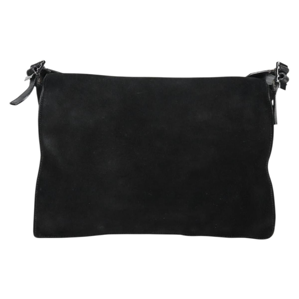 Gucci GUCCI Shoulder Bag Suede Black Silver 001 001 Size ONE SIZE - 3 Thumbnail
