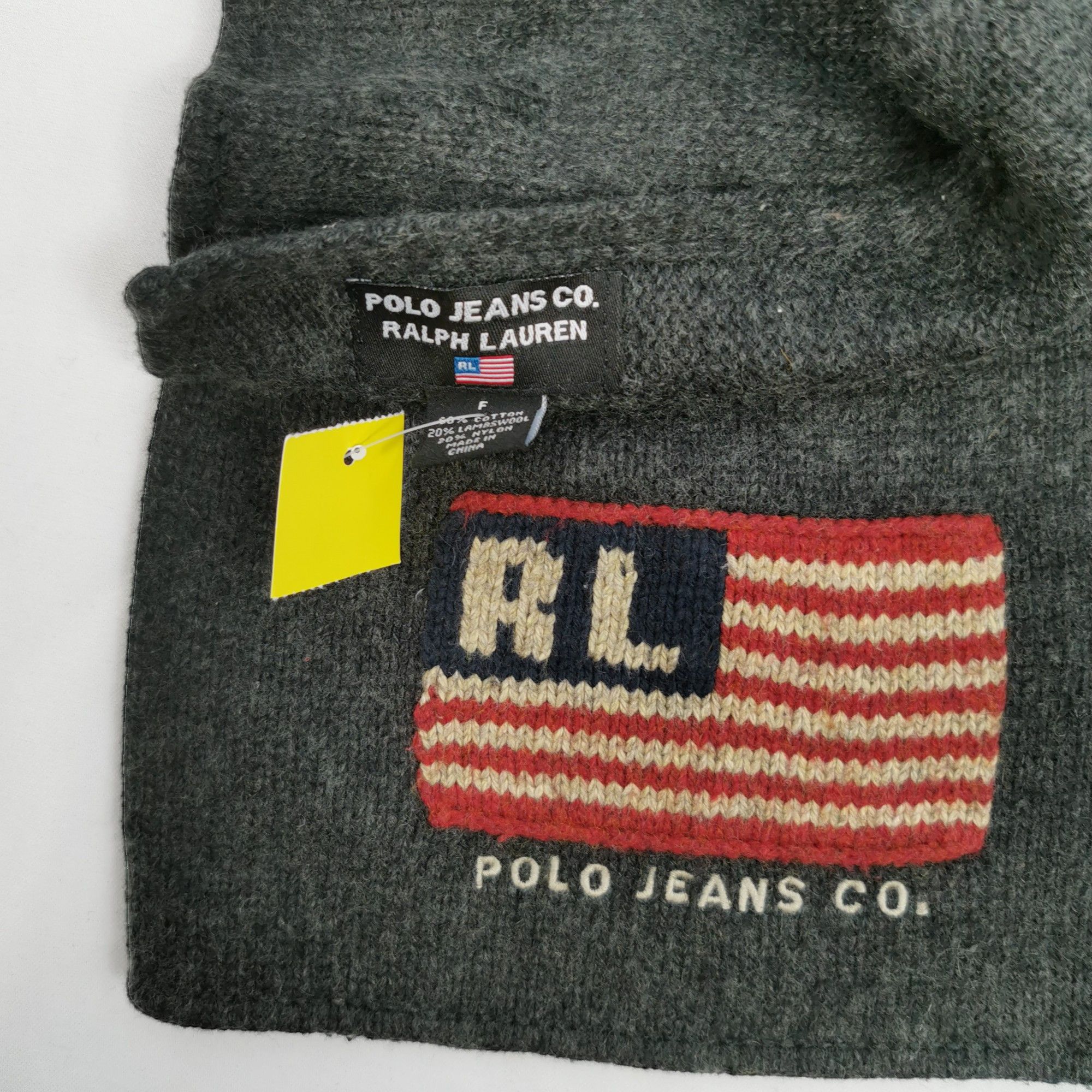 Polo Ralph Lauren Vintage Polo Ralph Lauren Scarf Wool Ribbed Knit Scarves Size ONE SIZE - 3 Thumbnail