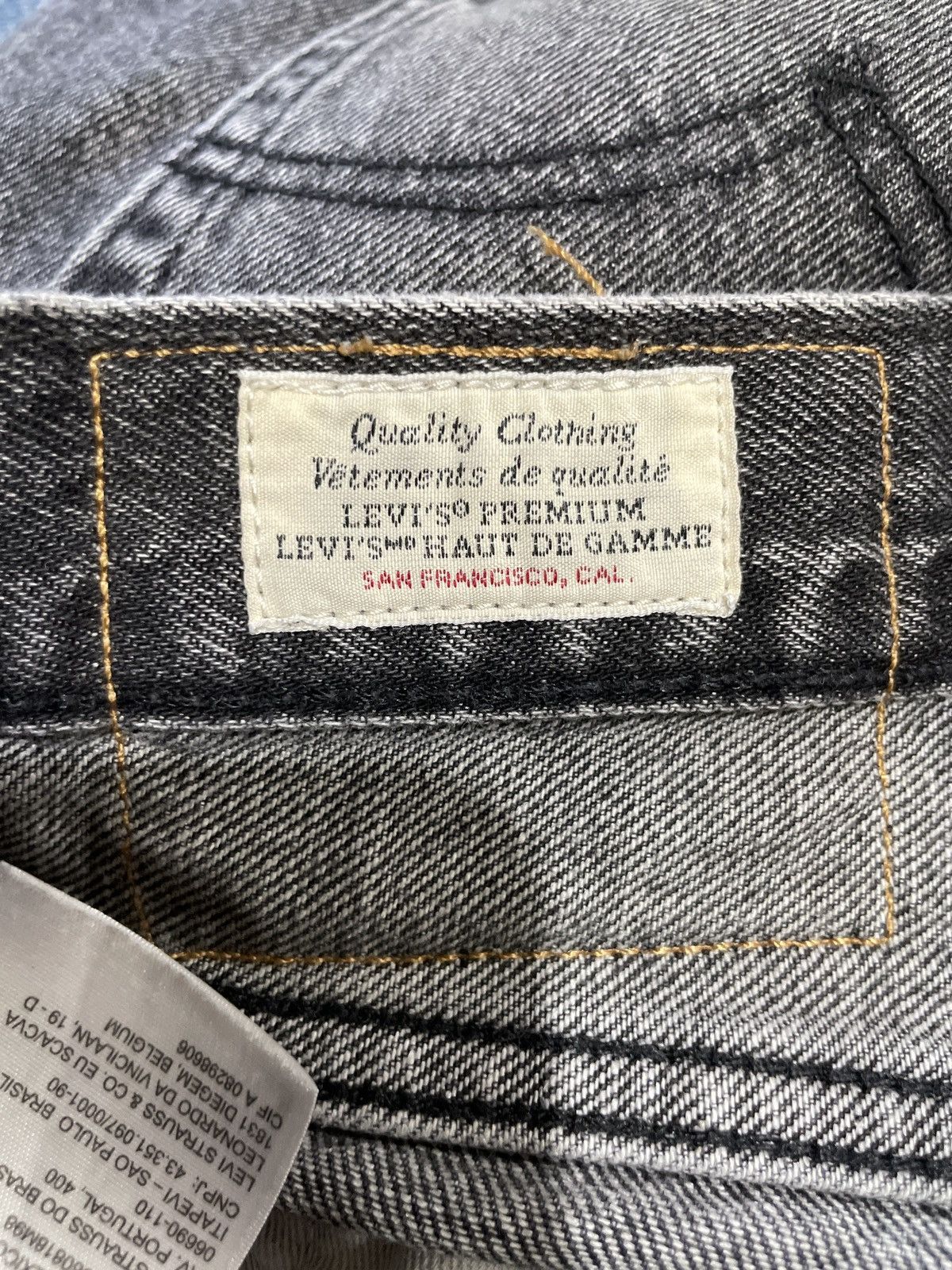 Levi's Levi’s 551 Z Washed Black Jeans Size US 34 / EU 50 - 3 Thumbnail