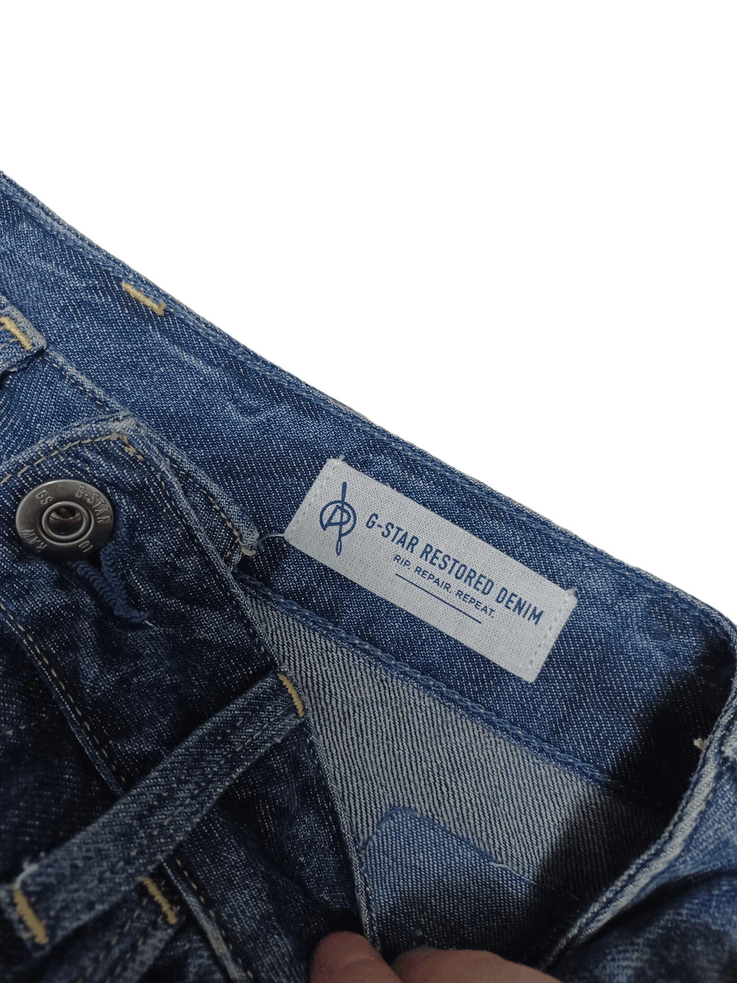 G-Star FANTASTIC G STAR RAW DISTRESSED REPAIRED BUTTONS SKIRT Size 26" / US 2 / IT 38 - 6 Thumbnail