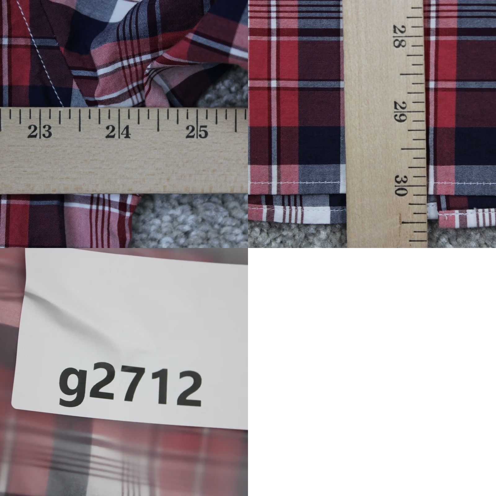J.Crew J. Crew Shirt Mens XL Red/Blue Plaid Button-Up Slim Fit Cotton Long Sleeve Size US XL / EU 56 / 4 - 9 Thumbnail