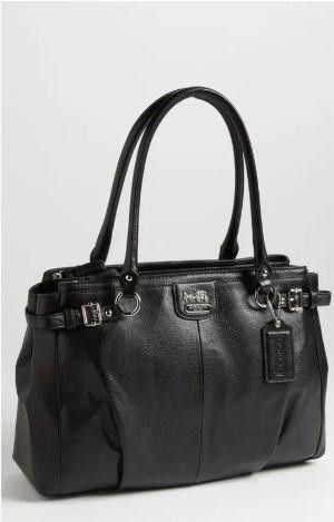image of Coach 'madison - Kara' Leather Carryall in Black, Women's