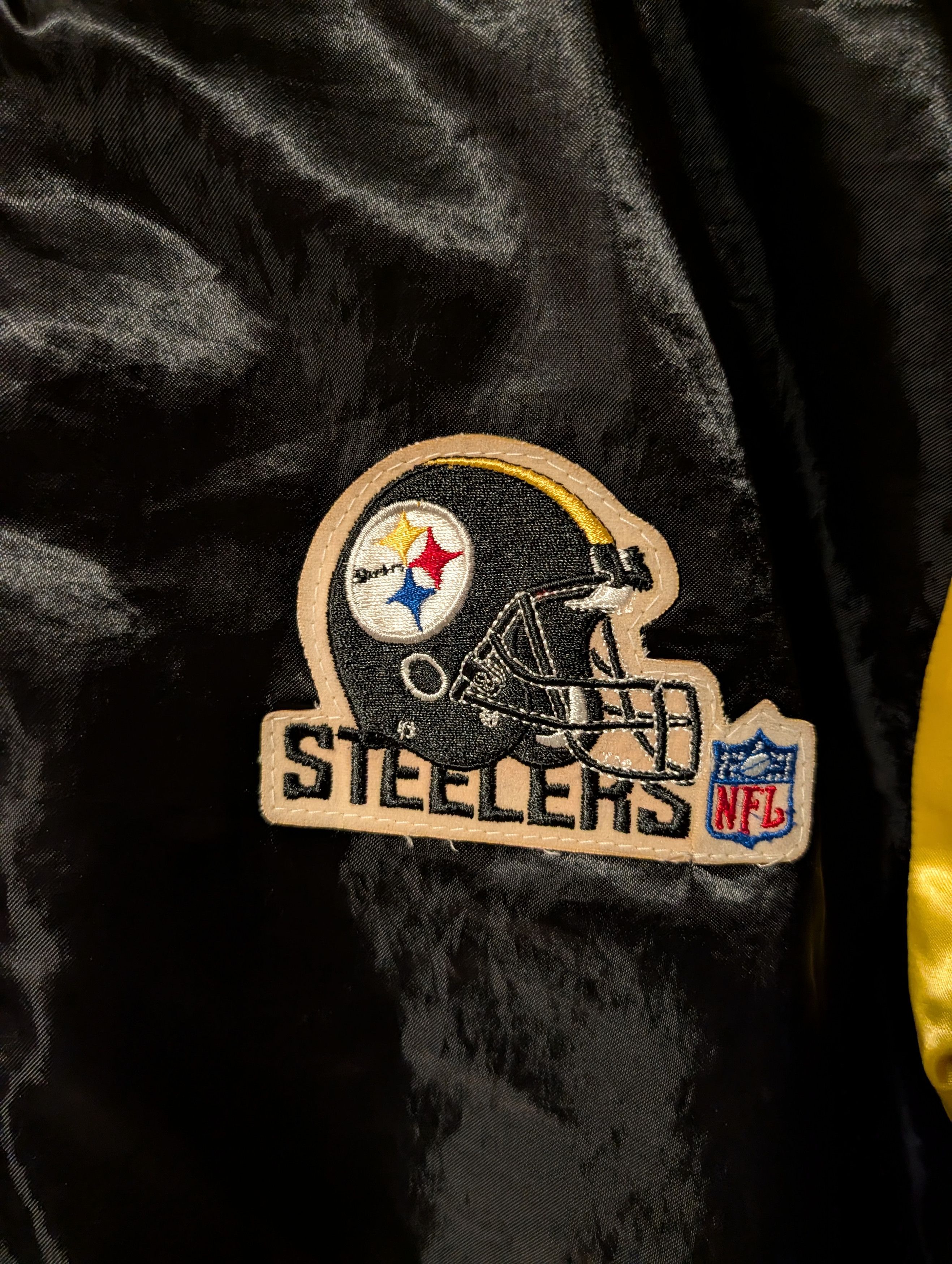 Chalk Line Vtg Pittsburgh Steelers Satin Bomber Jacket NFL Chalk Line Size US XL / EU 56 / 4 - 2 Thumbnail