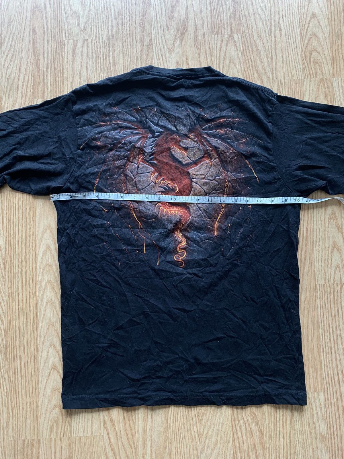 Japanese Brand Vintage Spiral Dragon Flame Long Sleeve Fire Y2K Tee Rare Size US M / EU 48-50 / 2 - 6 Thumbnail