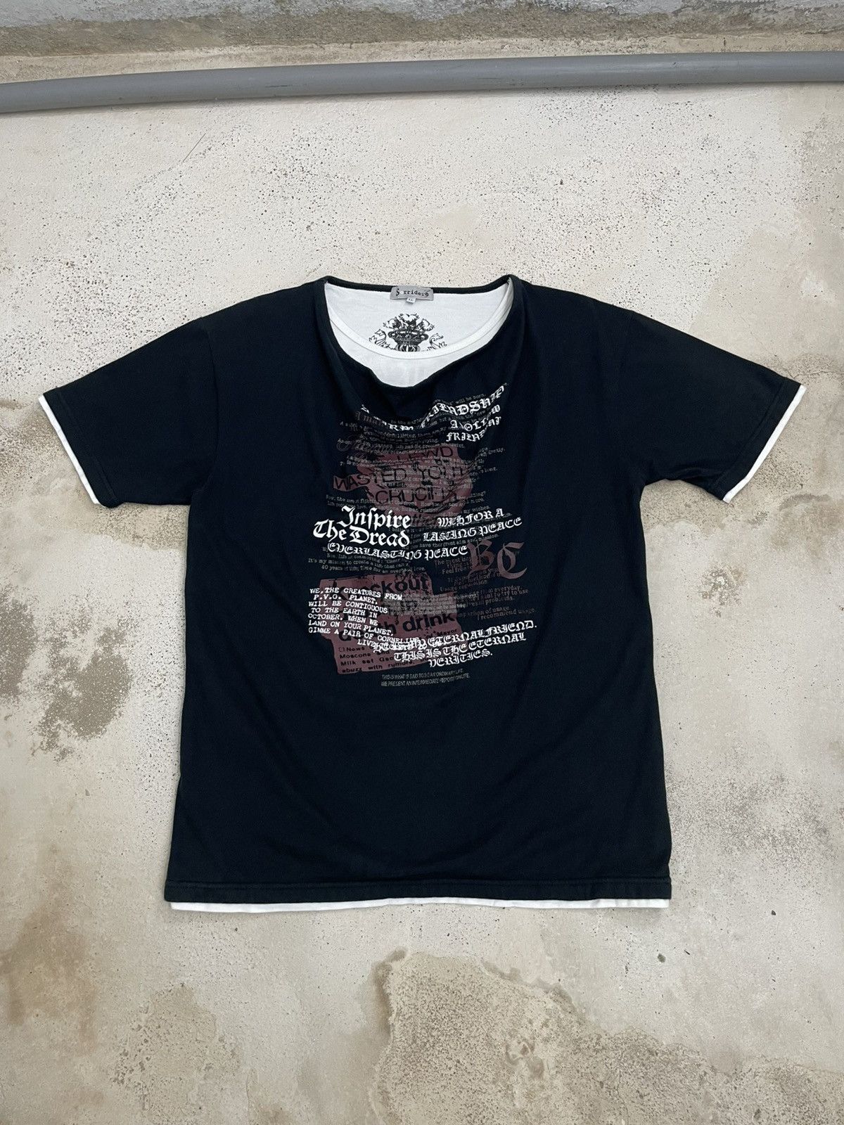 Hysteric Glamour Sorridiere Hades and Inferno Y2K Affliction Wording Poem Size US M / EU 48-50 / 2 - 3 Thumbnail